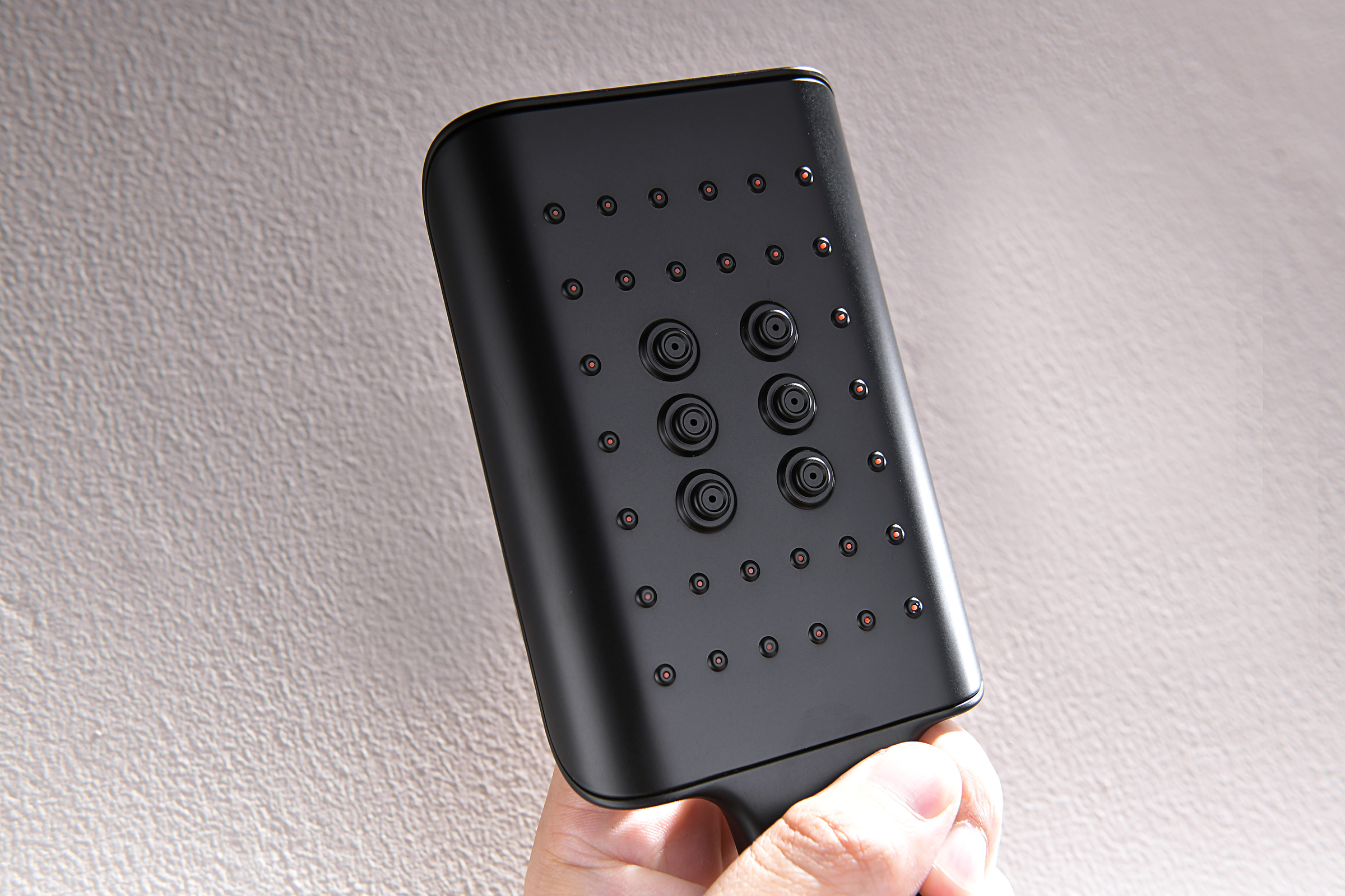 07165-C Смеситель встраиваемый для душа с 3-функ. (ЧЕРНЫЙ) GANZER (6/1шт)