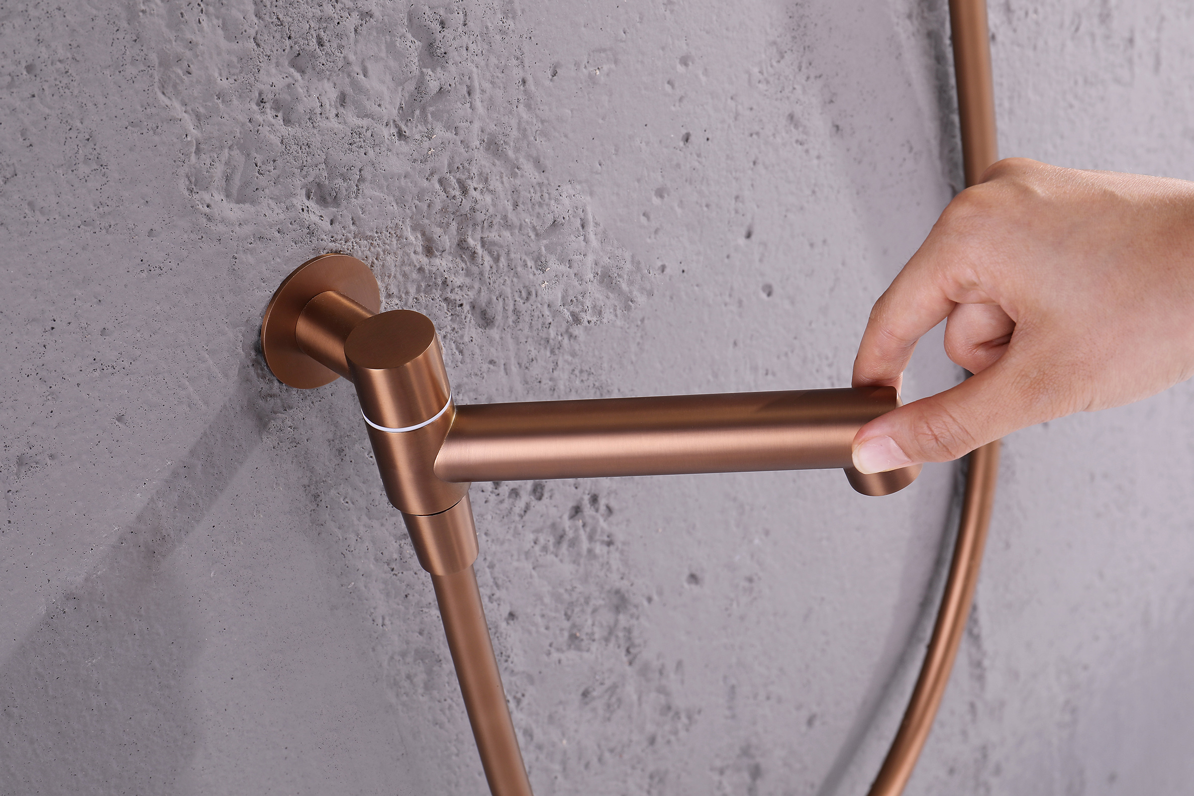 19165-R Смеситель встраиваемый для душа с 3-функ. (Роз. Золото) GANZER (6/1шт)