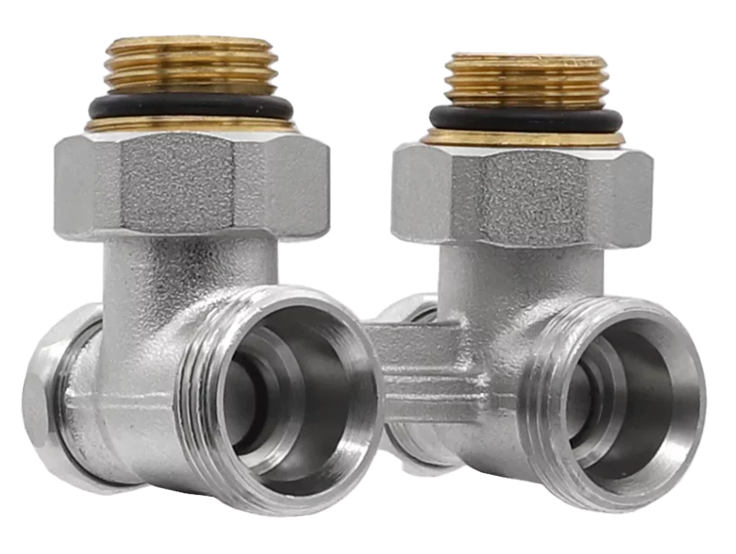 Узел нижнего подключ. рад. с седельным затвором 3/4 УГЛОВОЙ ViEiR (48/4шт)