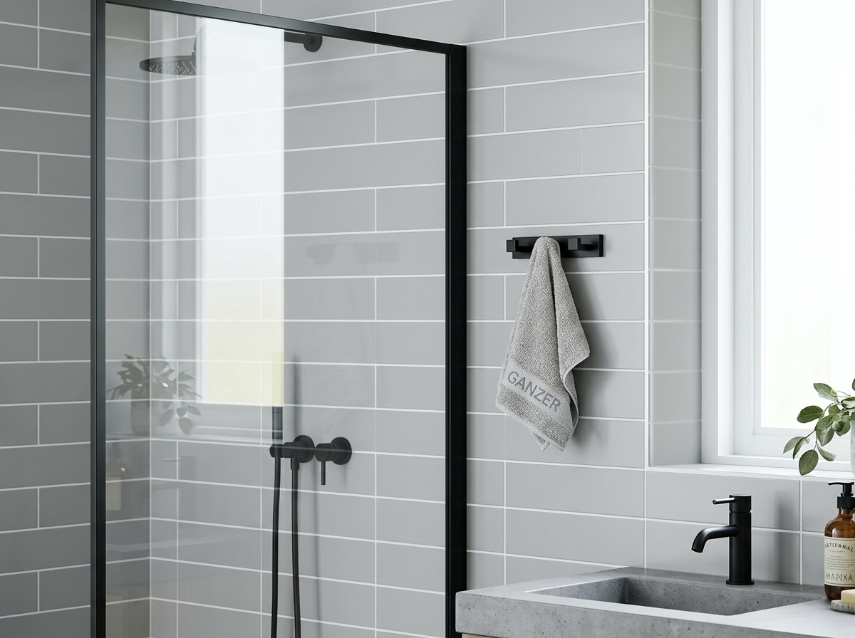 88053-C П/держатель 3 крючка (ЧЕРНЫЙ) GANZER (20/1шт)