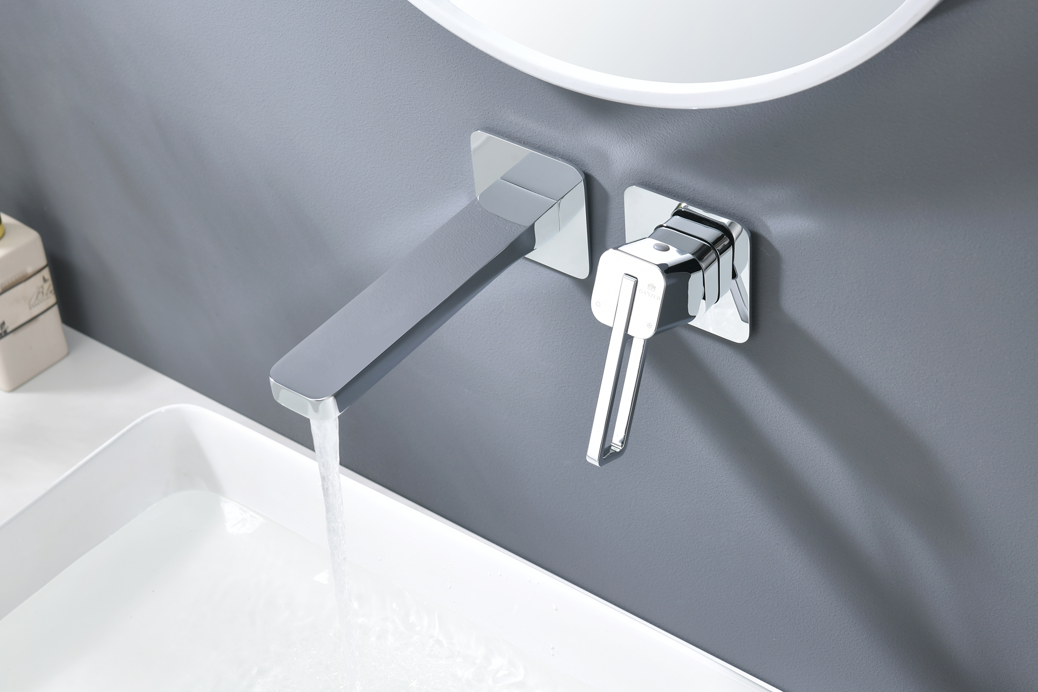 12144 Встроенный смес для рак. (ХРОМ) GANZER  (10/1шт)