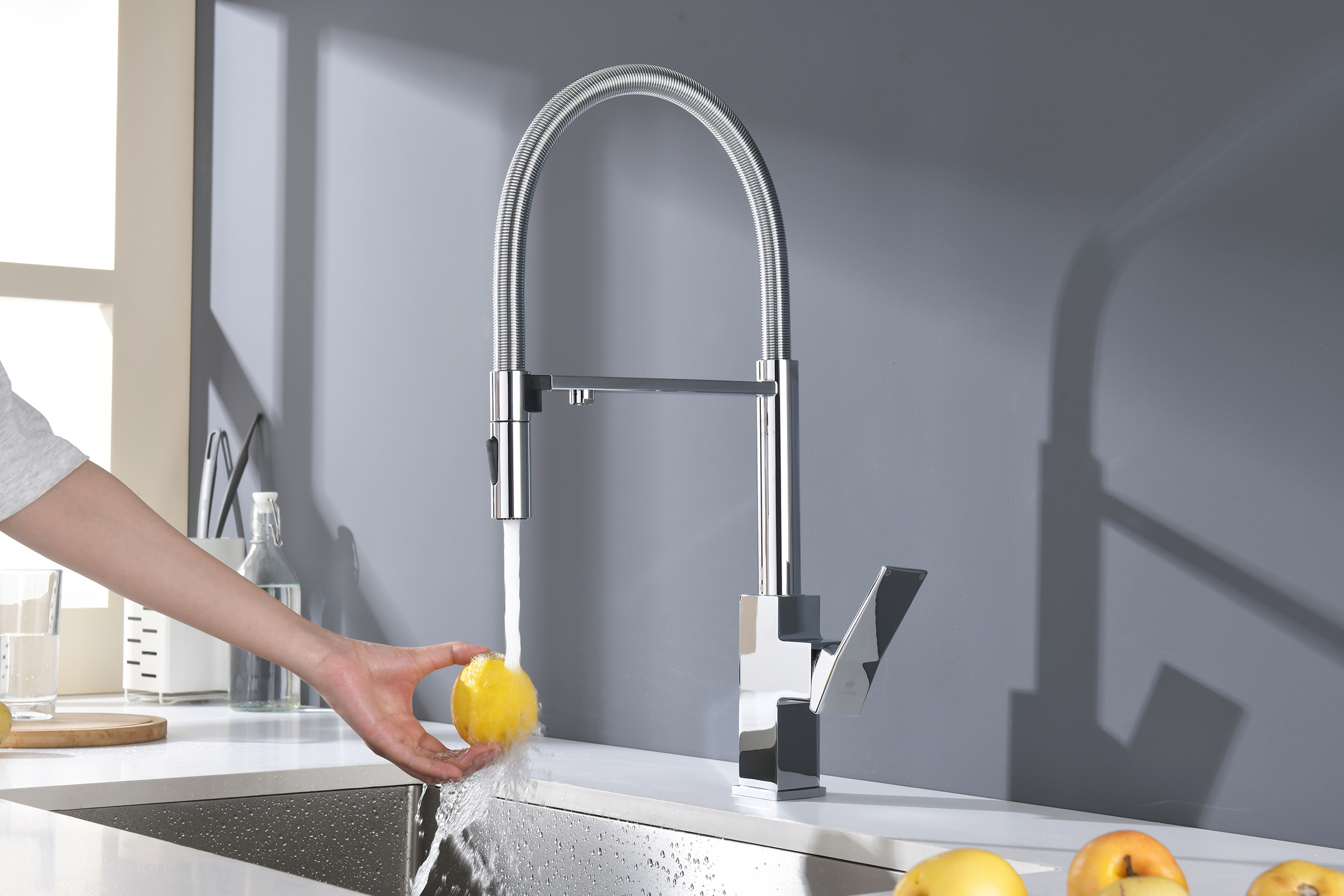 05126 Смес. для кухни с гиб МАГ. изл. и под. фильт. (ХРОМ) GANZER (10/1шт)