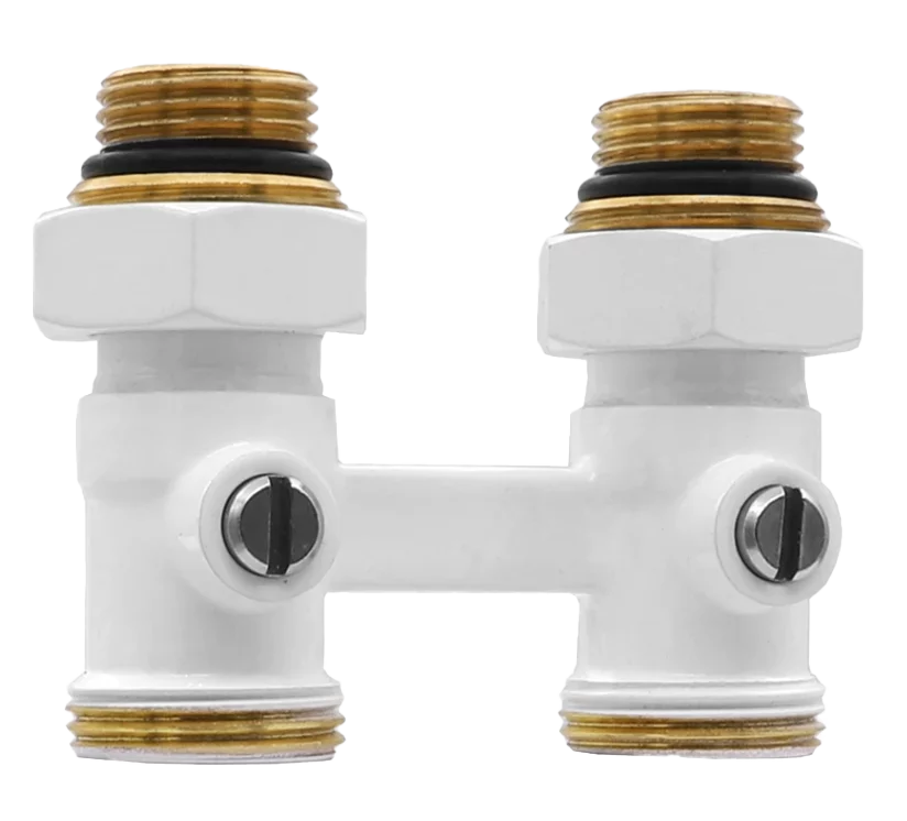 Узел нижнего подключ. рад. 3/4 прямой (БЕЛЫЙ) ViEiR (48/8/1шт)