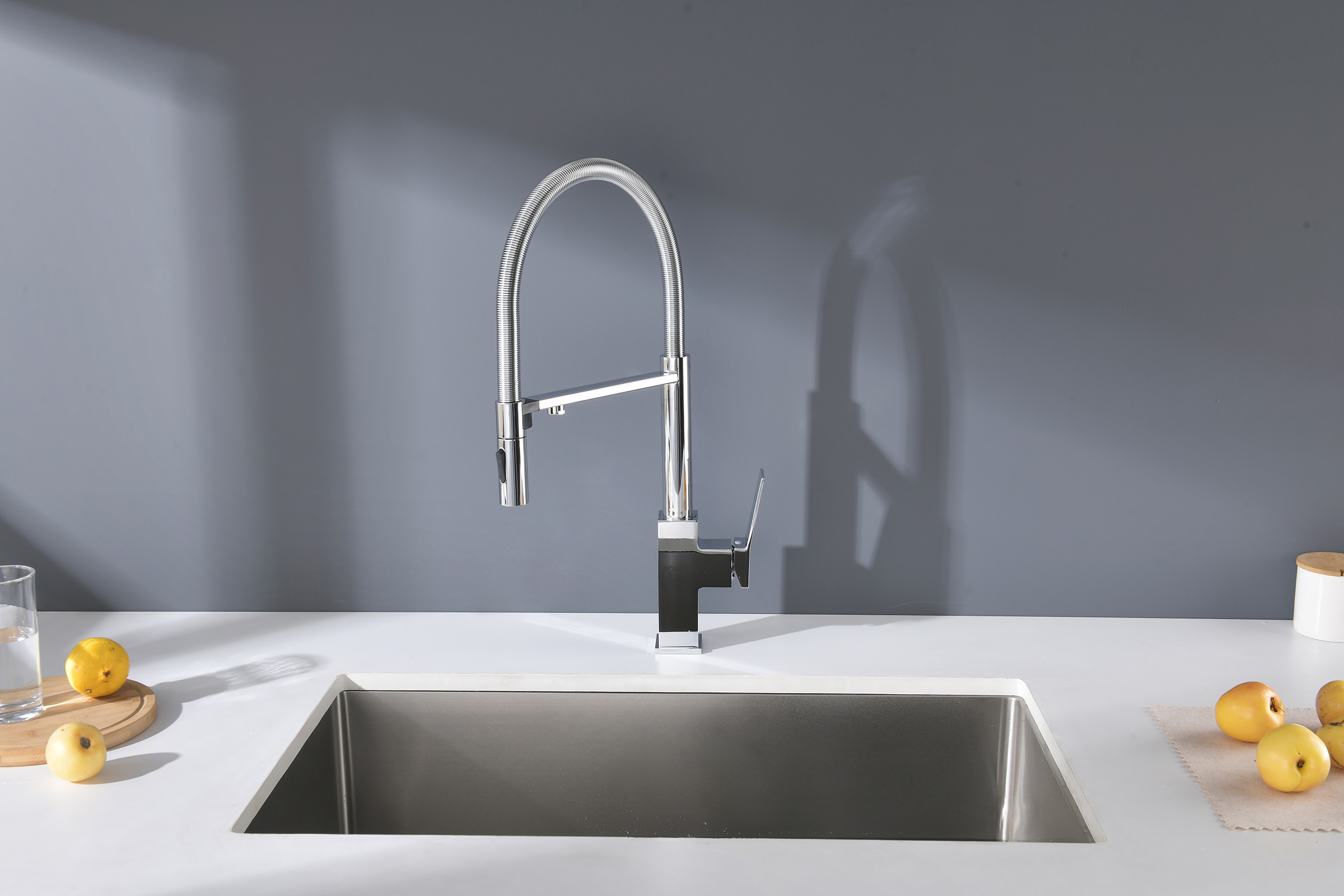 05126 Смес. для кухни с гиб МАГ. изл. и под. фильт. (ХРОМ) GANZER (10/1шт)