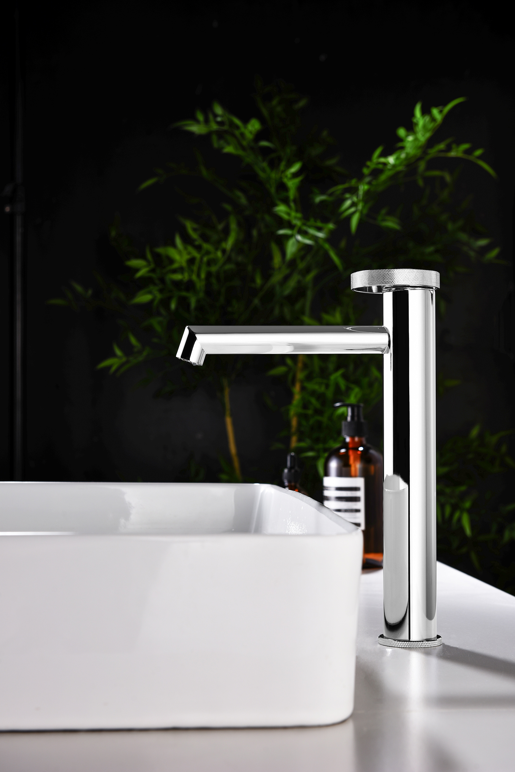 19112 Смеситель од. для раковины-чаши (ХРОМ) GANZER (10/1шт)