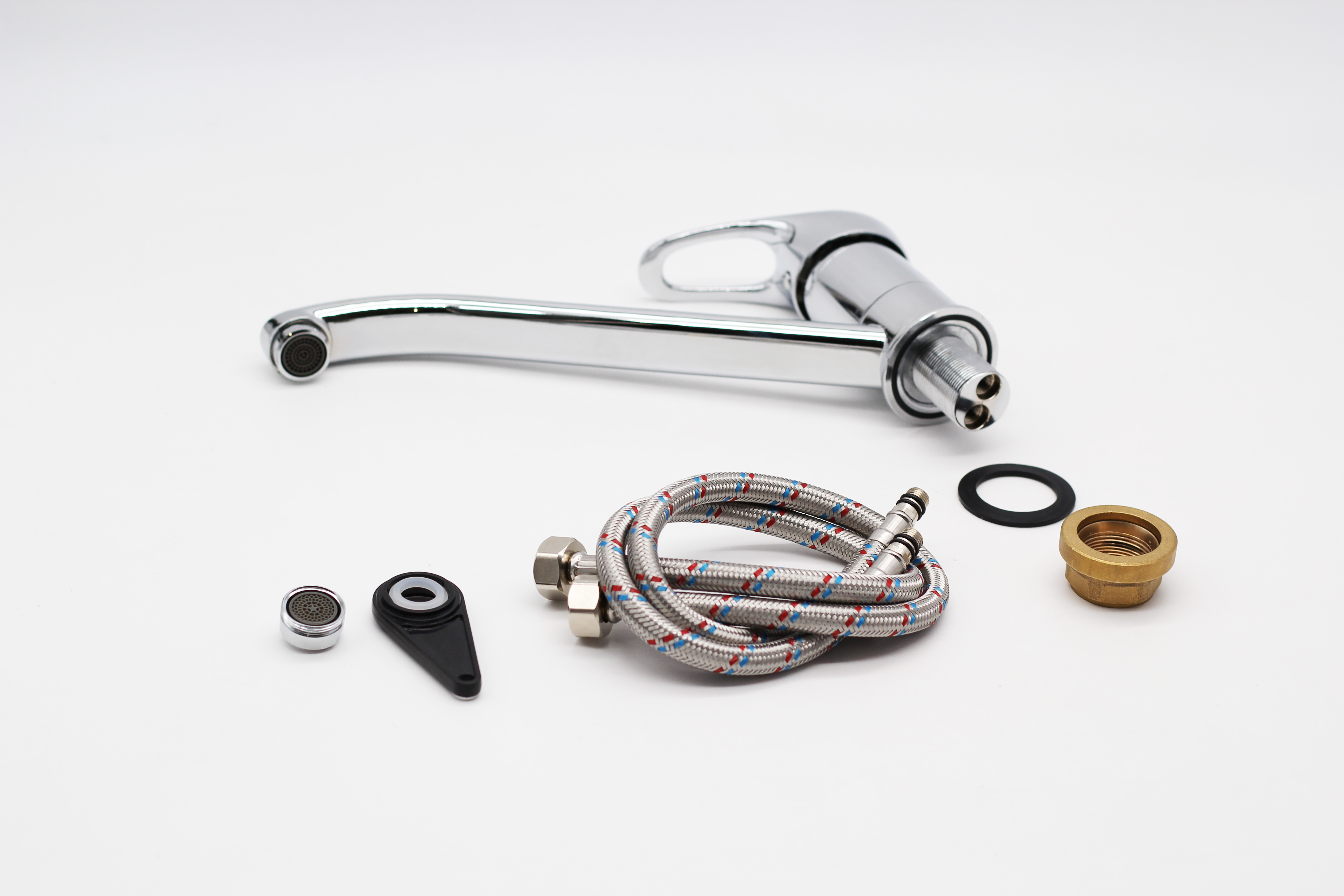 08022 Смеситель однорычажный для кухни "GANZER"  (10/1шт)