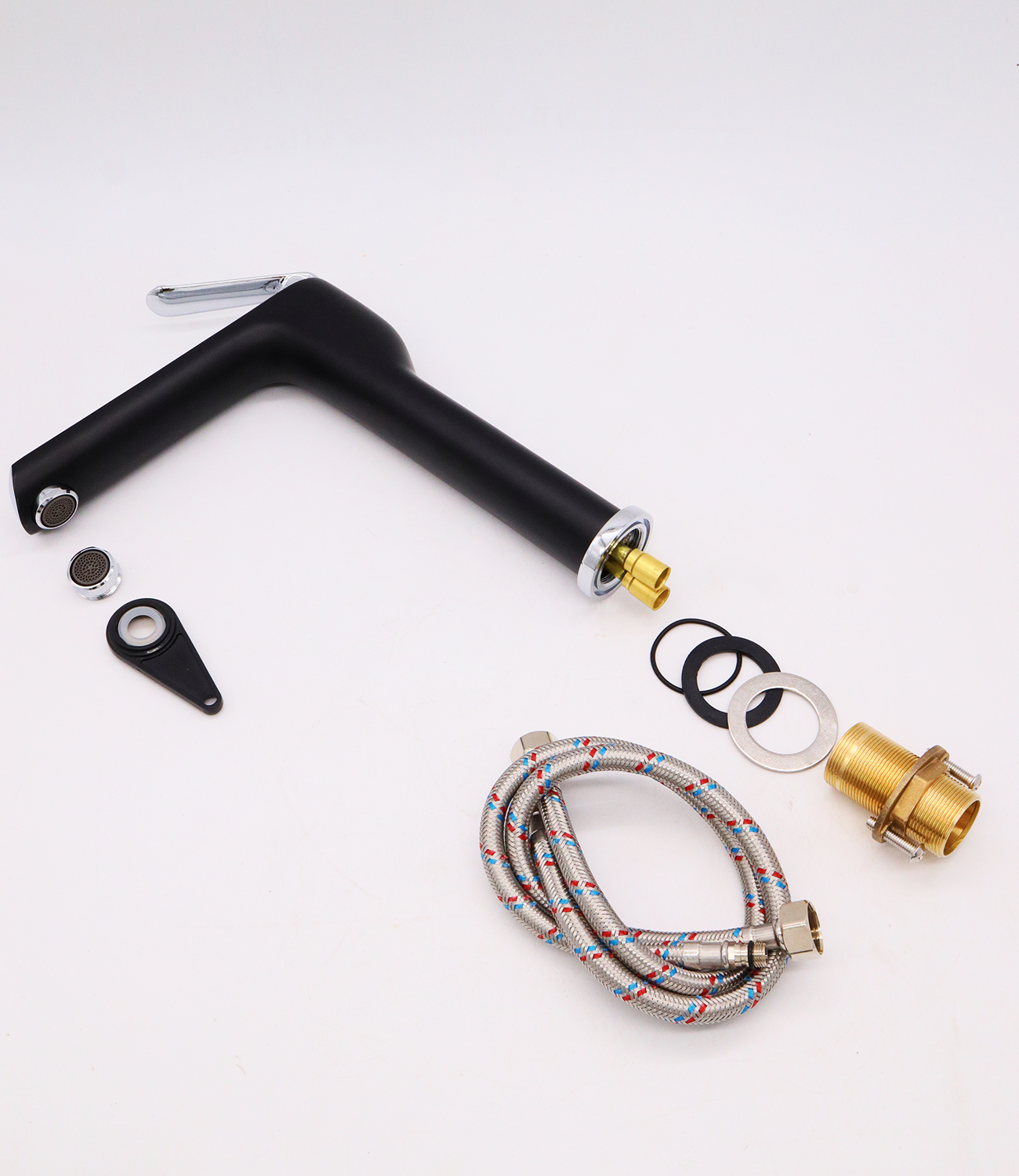 20012-C Смес. для раковины/чаши (Черный/?? "GANZER" (8/1шт)  Л/К