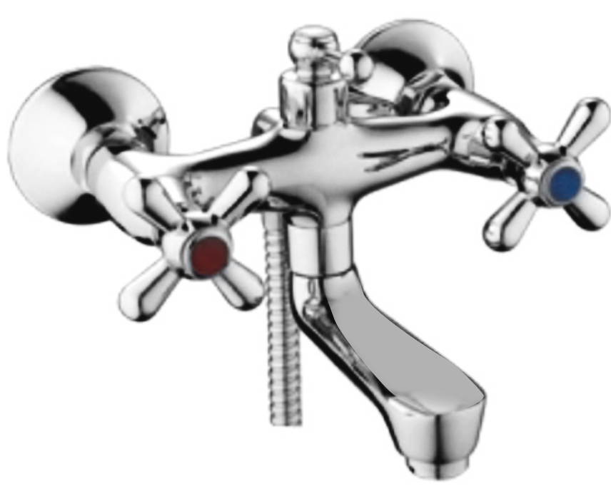 30013 Смес. для ванны корот. (2 ручный) HANSEN  (10/1шт)