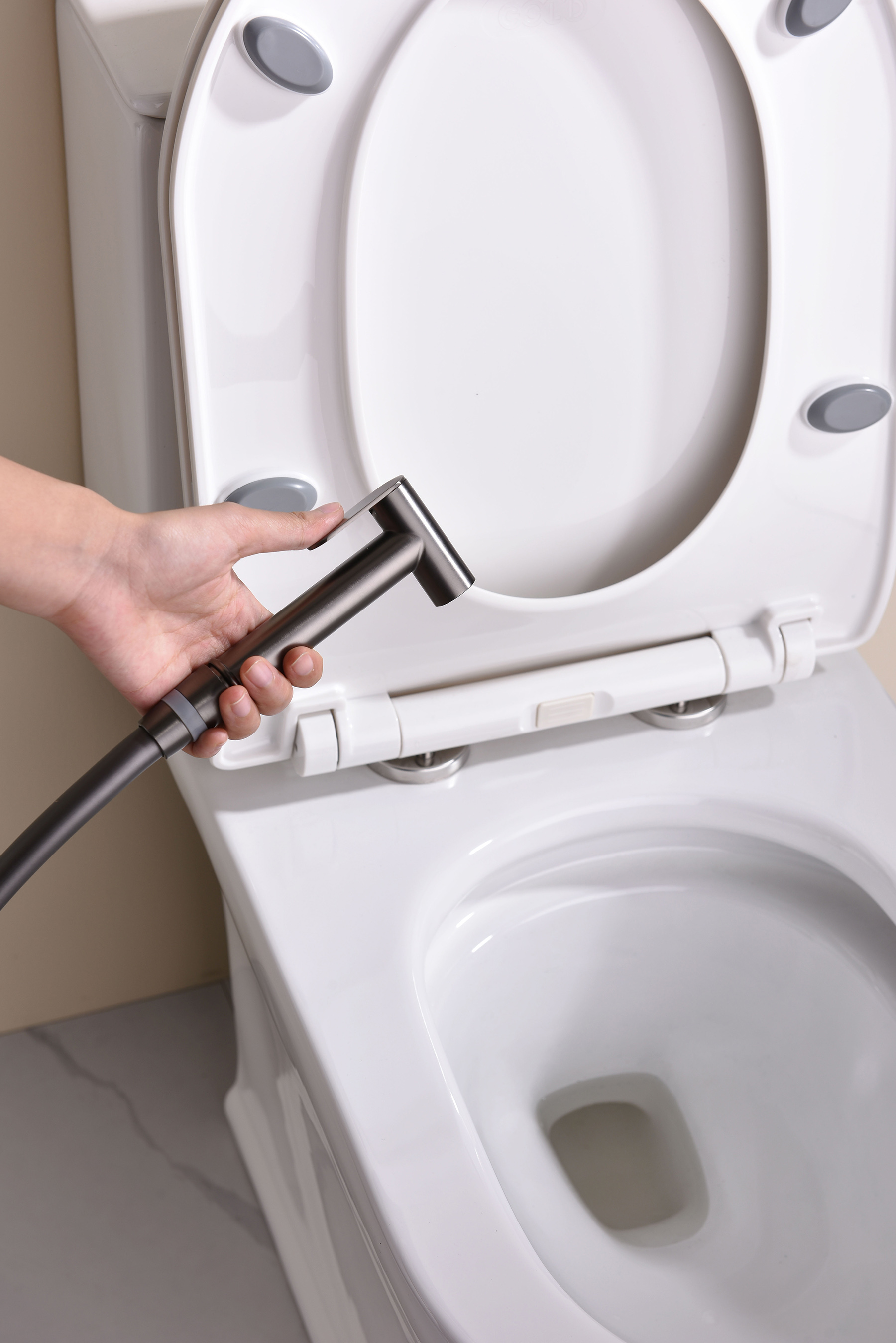 19157-Q Смеситель встраиваемый с ГИГ. душем (ГРАФИТ) GANZER (10/1шт)