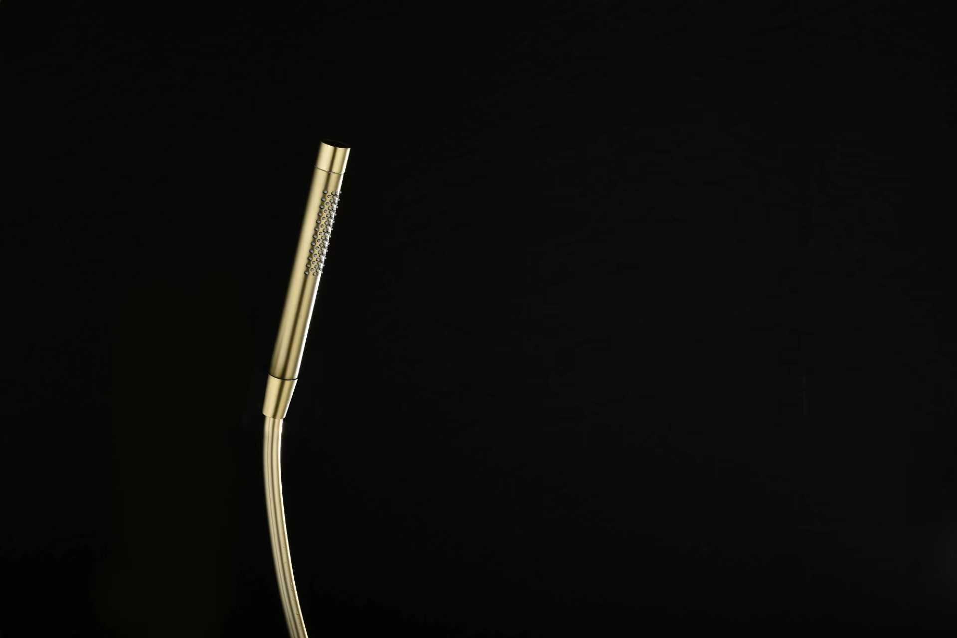 2001-S Лейка для душа, 2 функции, трубчатый (Мат. Золото) GANZER  (100/1шт)