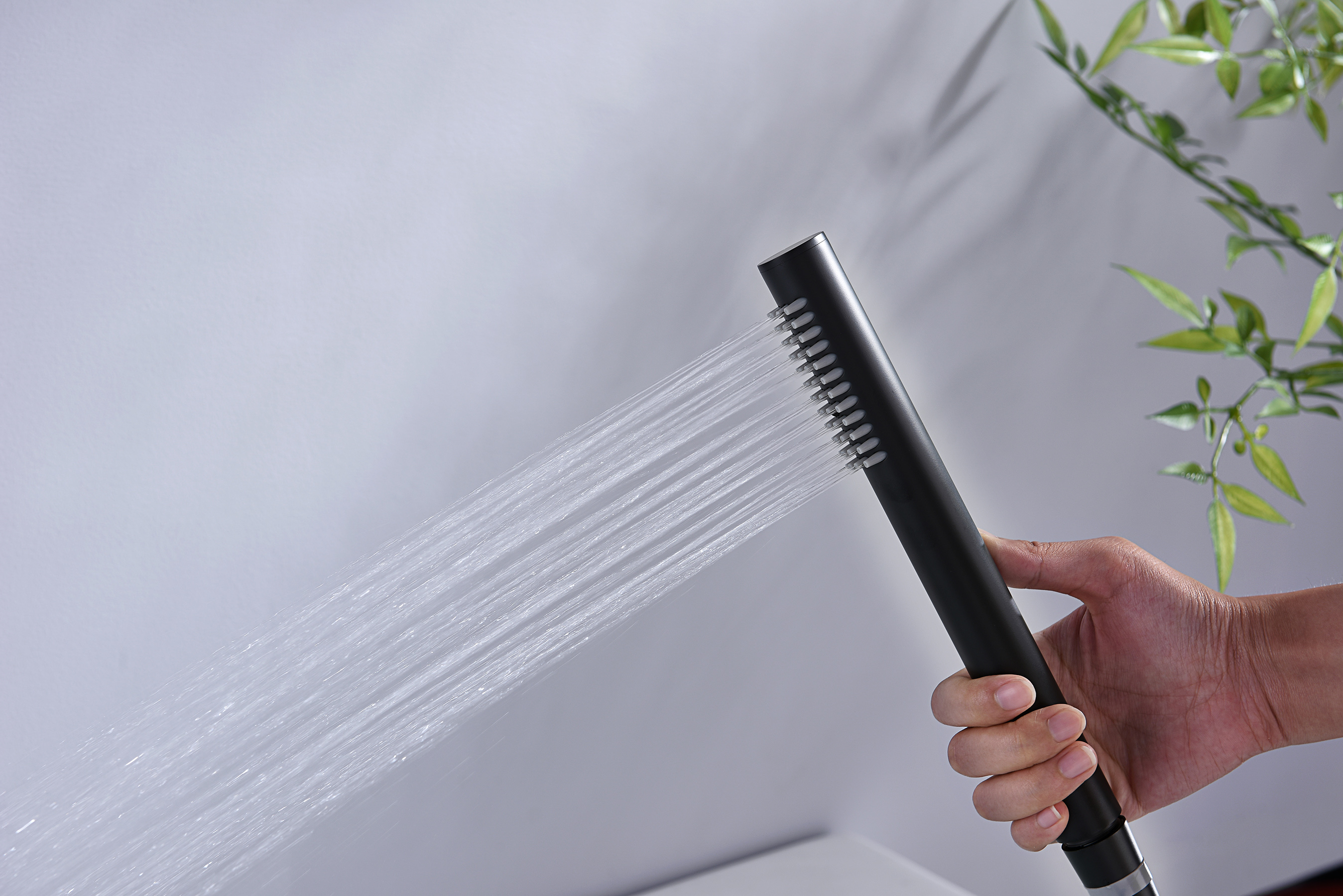 19134-C Встроенный смес. для ванны  (ЧЕРНЫЙ) GANZER  (6/1шт)