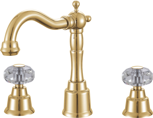 09015-E Смеситель на борт раковины (3-отв) GANZER  (10/1шт) Л/К