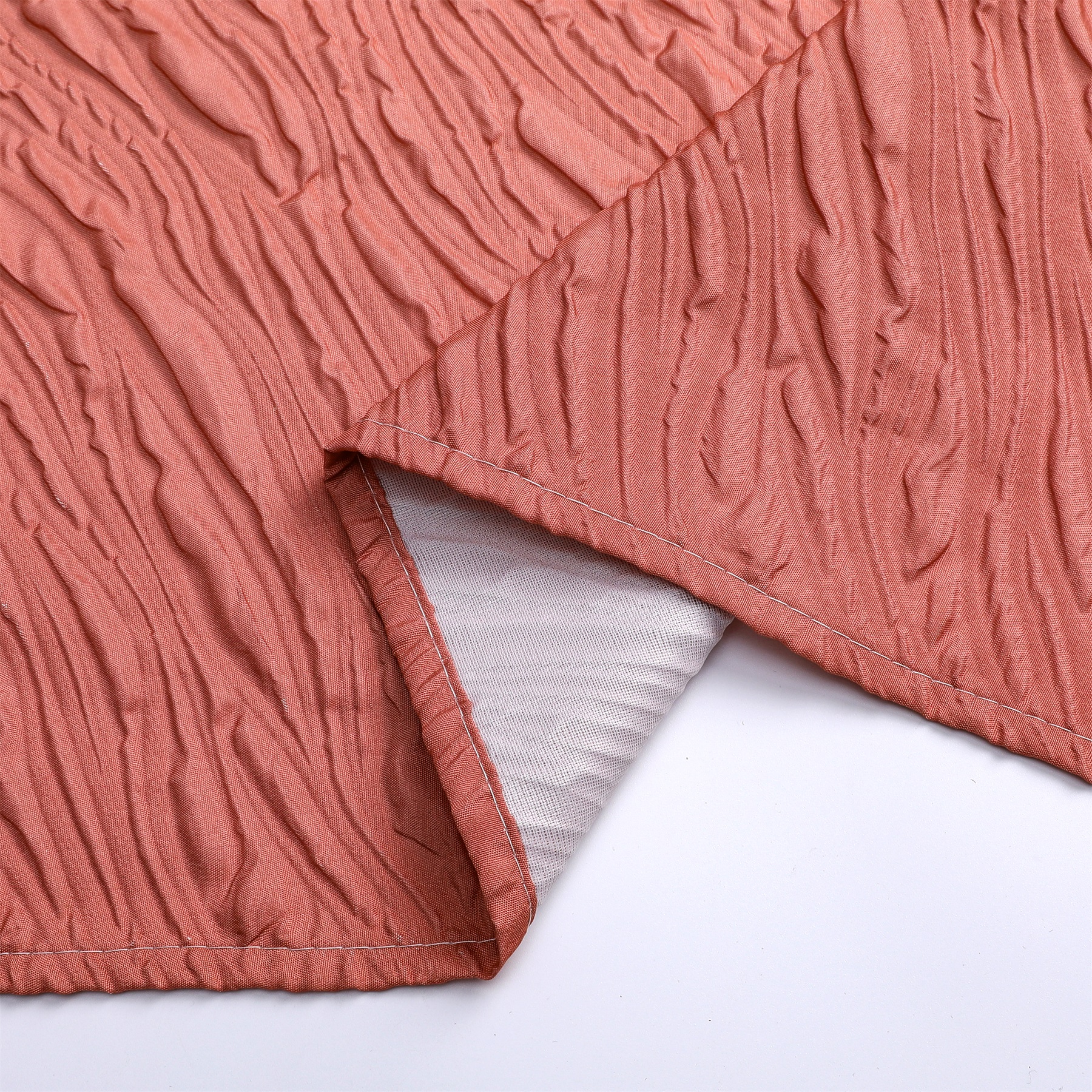 Штора для ванной комнаты (ДВУХСЛОЙНАЯ) 180*200 (бел.,крас.) GANZER  (20/1шт)