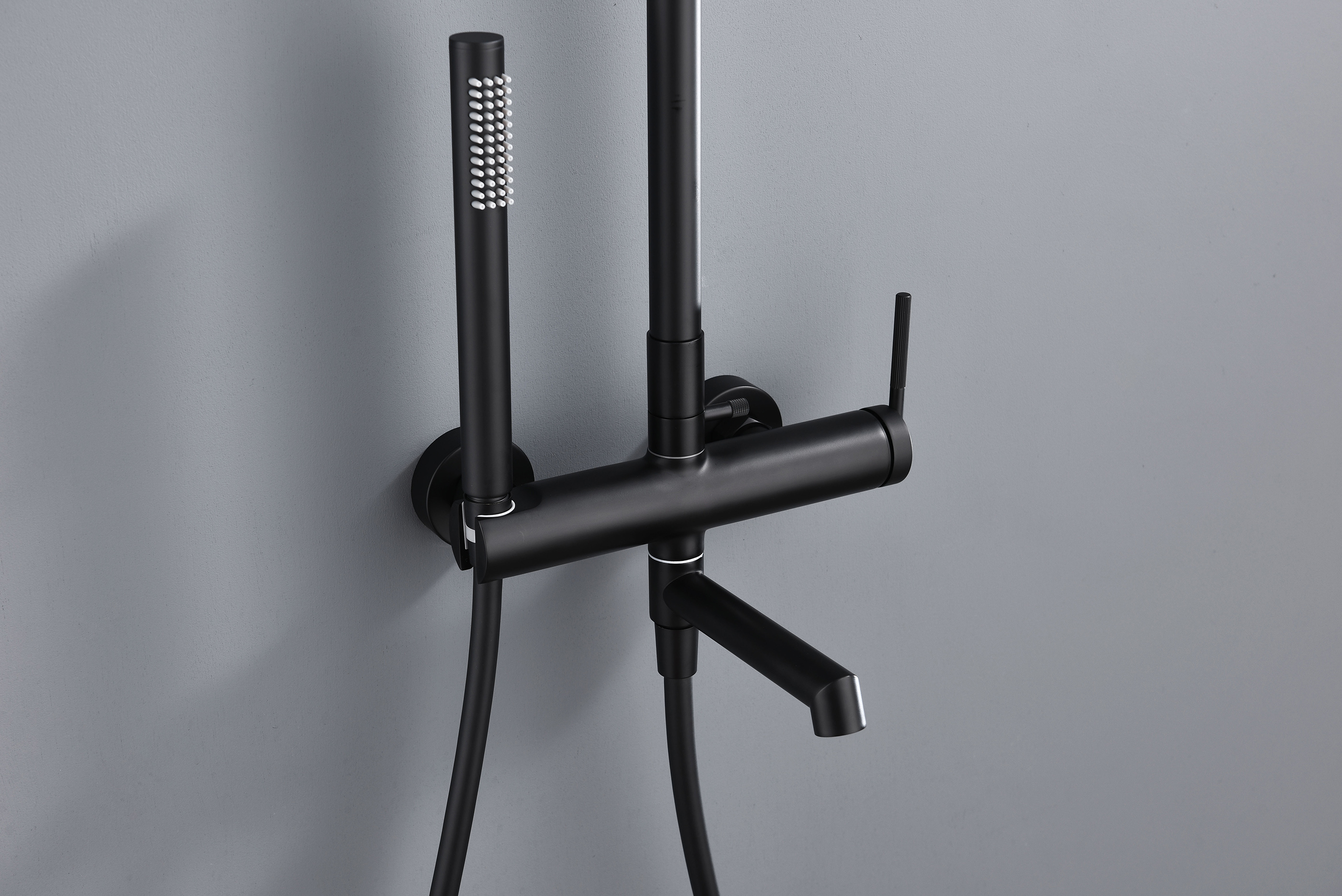 19162-C Душевая система (ЧЕРНЫЙ) GANZER (5/1шт)