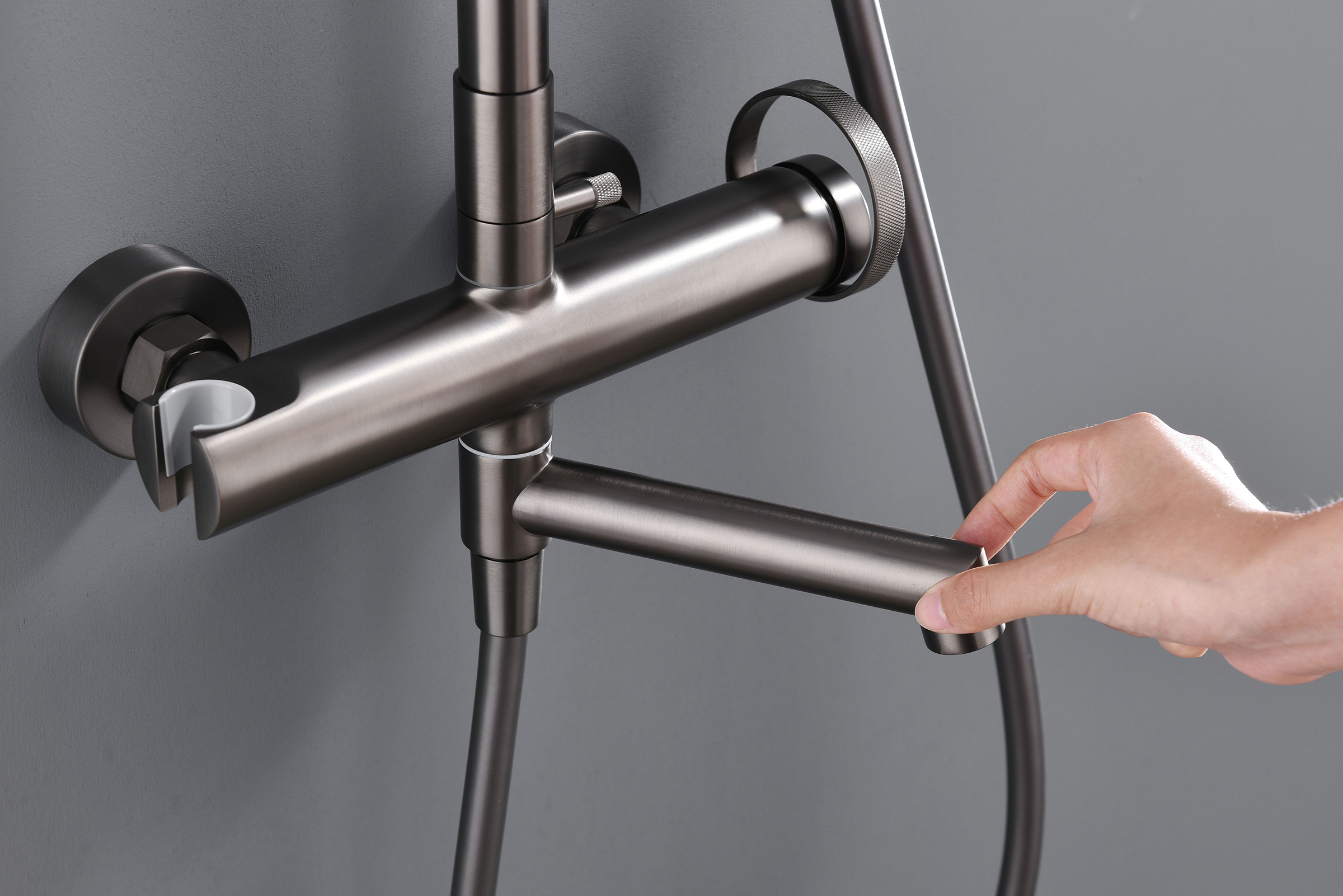 19162-Q Душевая система (ГРАФИТ) GANZER (5/1шт)