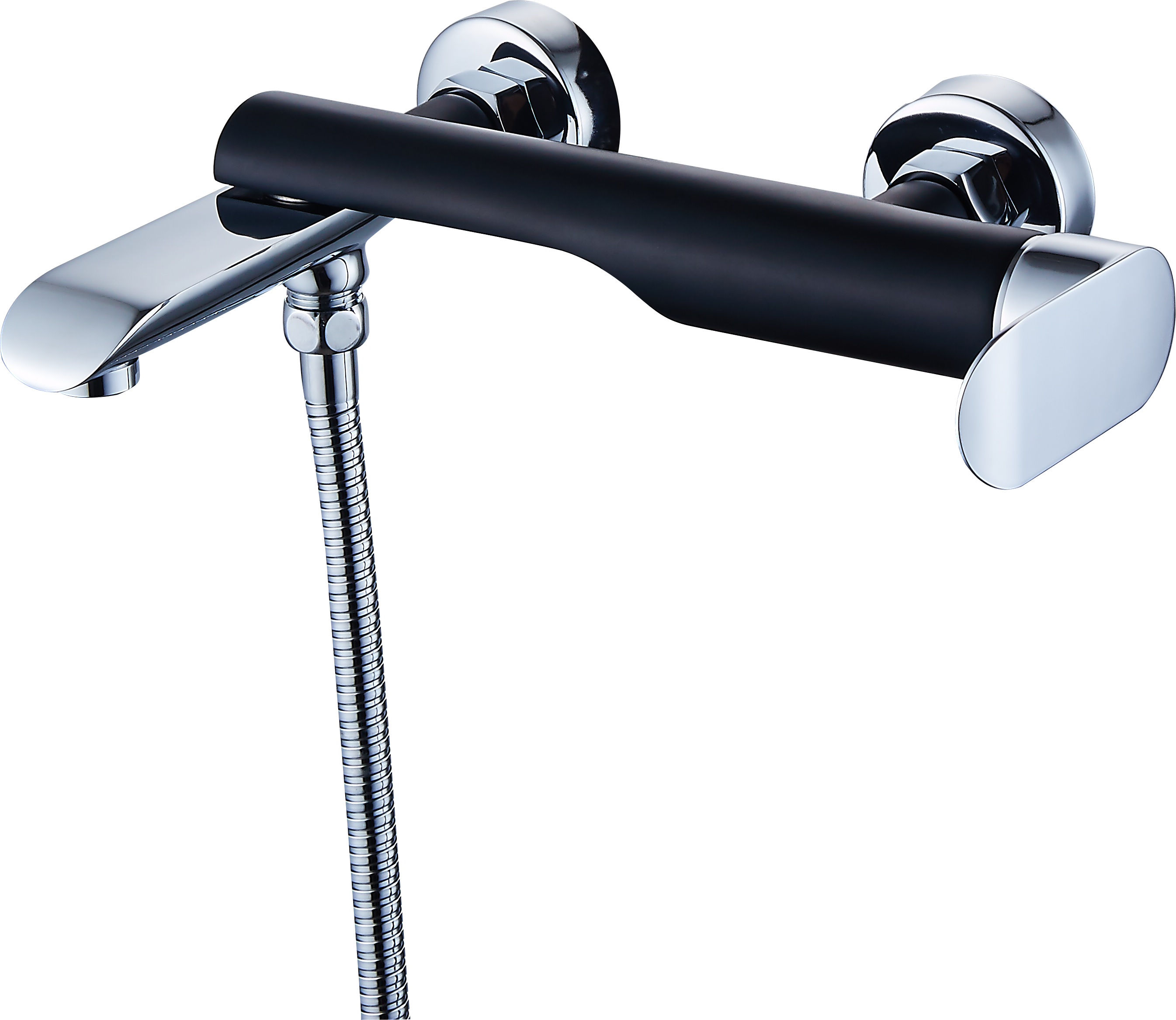 22031-C Смеситель од. для ванны (ЧЕРНЫЙ) GANZER (8/1шт) Л/К