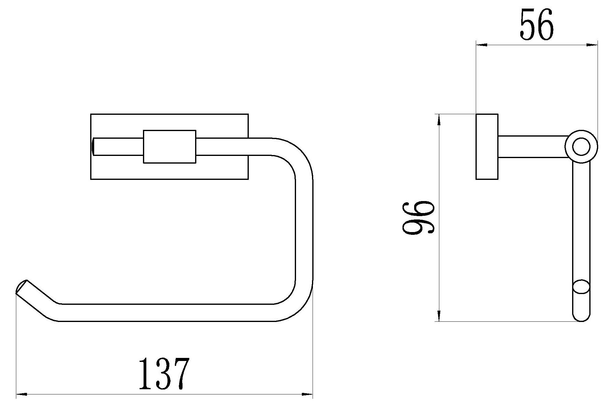 88033-F Б/держатель без крышки (БЕЛЫЙ) GANZER (20/1шт)
