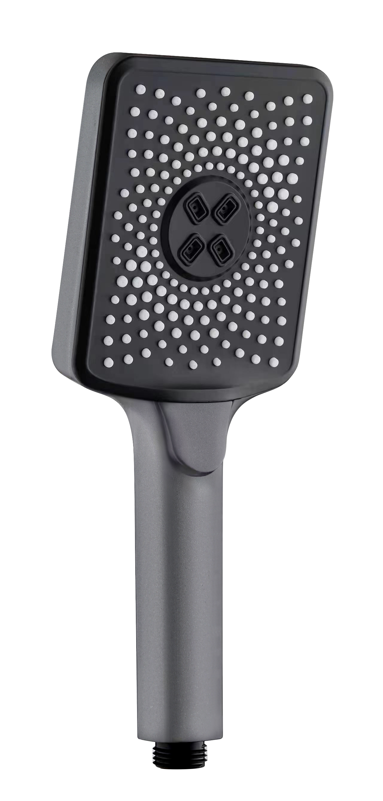 3022-3 Лейка для душа, графит 10*26.5см (3-функций, кнопка) HANSEN (50/1шт)