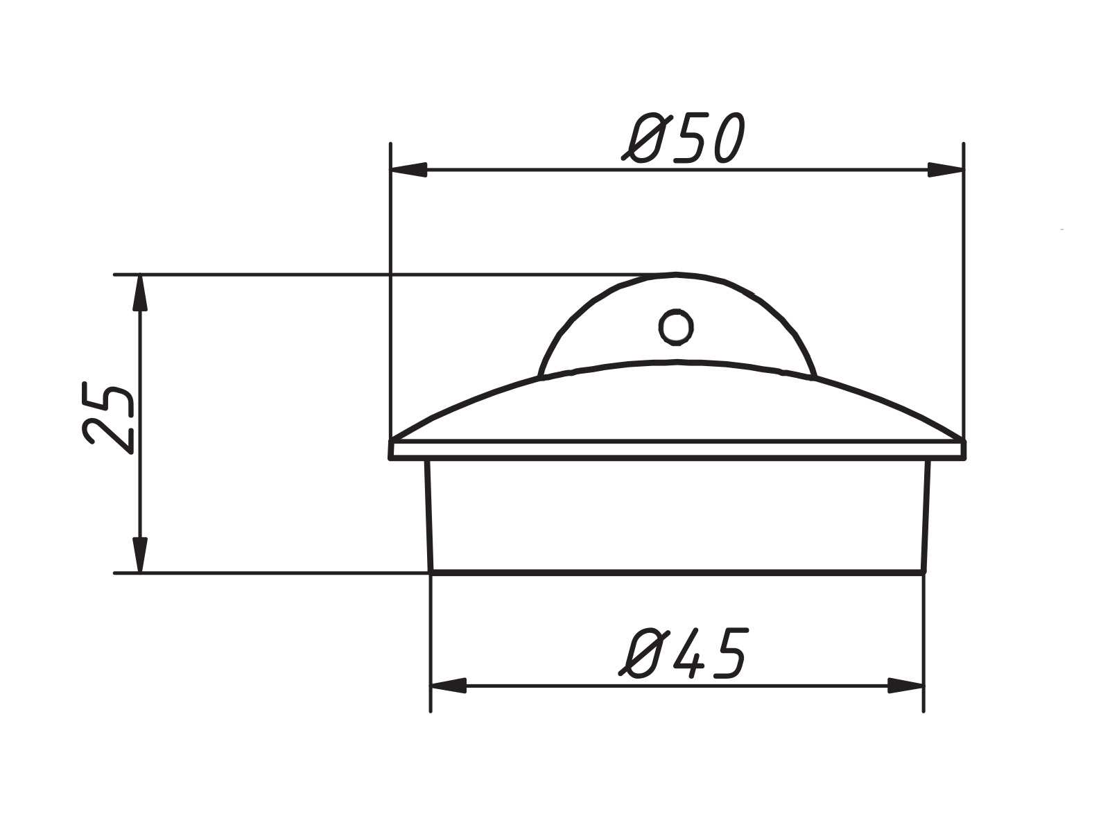 Пробка для сифона 1"1/2 без цепочки ОРИО  (90/1шт)
