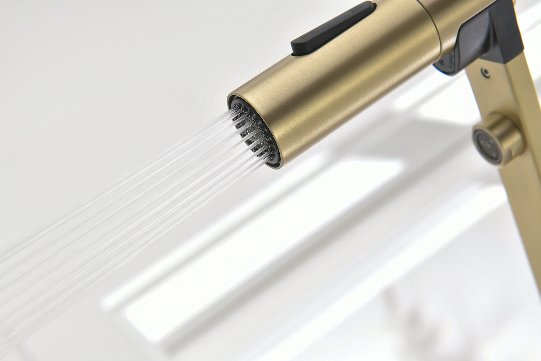 05126-S Смес. для кухни с гиб МАГ. изл. и под. фильт. (Мат. Золото) GANZER (10/1шт)