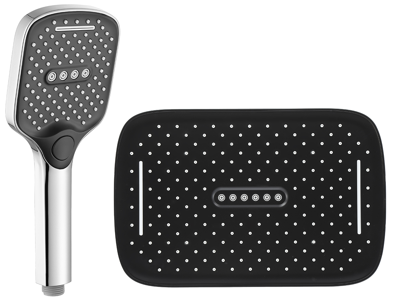 HT3020  Набор леек (троп.+ручная, ХРОМ) HANSEN (40/1шт)