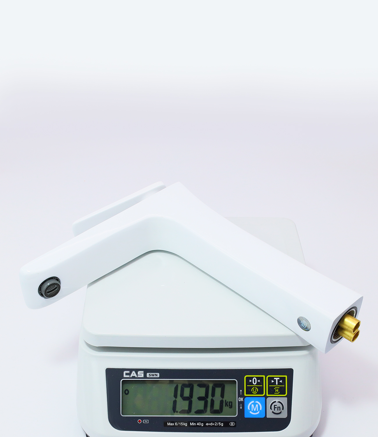 51012-F Смеситель для умыв. (ВЫС. бел.+хром)) "GANZER"  (10/1шт) Л/К