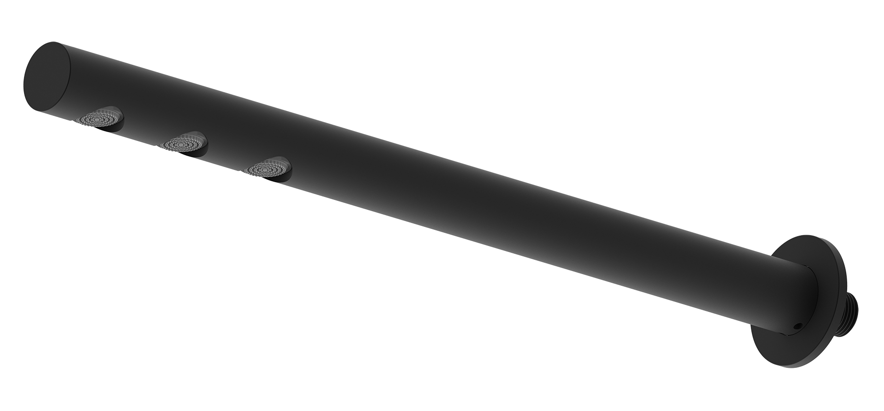 18540-C Тропическая трубчатая лейка, круглая 45см (ЧЕРНЫЙ)  GANZER  (25/1шт)