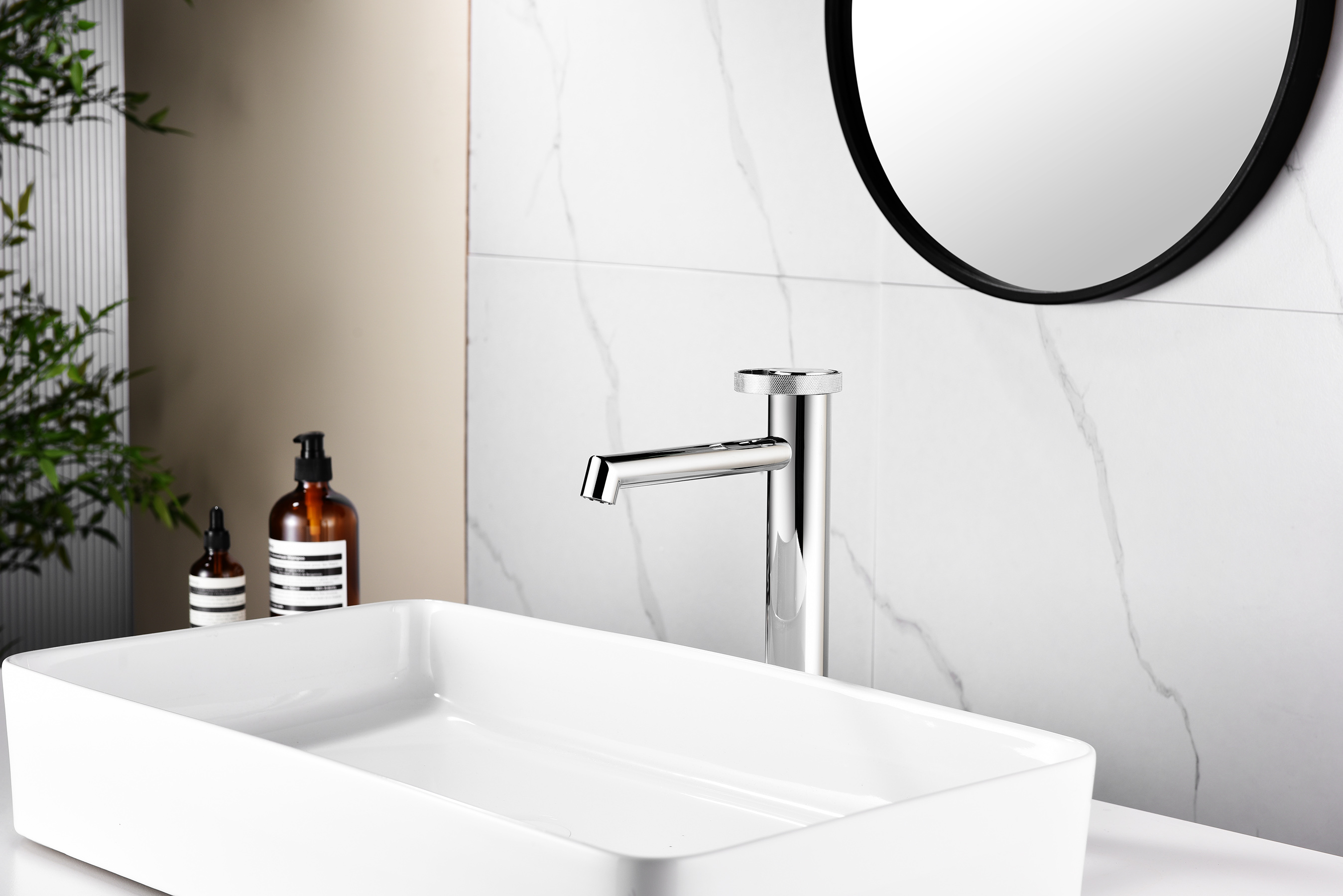 19112 Смеситель од. для раковины-чаши (ХРОМ) GANZER (10/1шт)