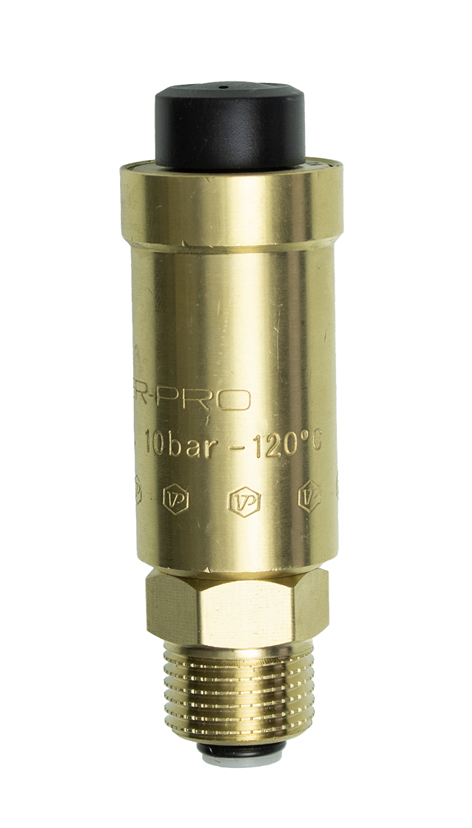 Воздухоотводчик 1/2 с обратным клапаном (ЛАТУН)  ViEiR  (100/1шт)