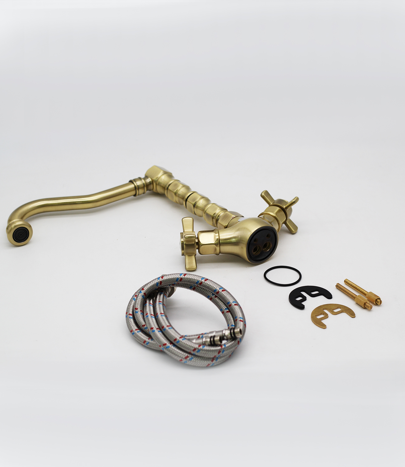 15022-D Смеситель двухвент для кухни БРОНЗ GANZER (10/1шт)