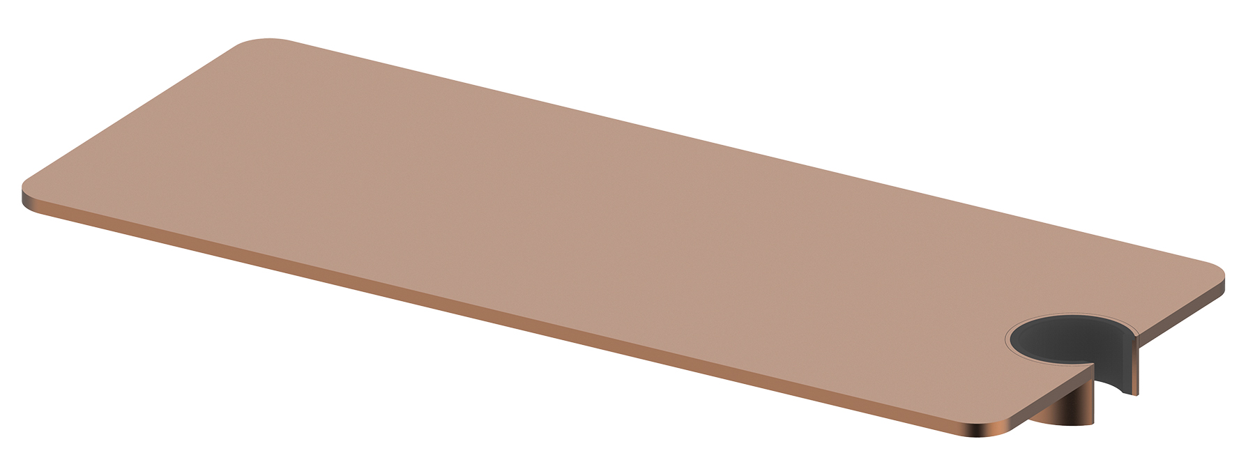 Полка для ванной с держателем для лейки (Роз. Золото)  GANZER  (50/1шт)