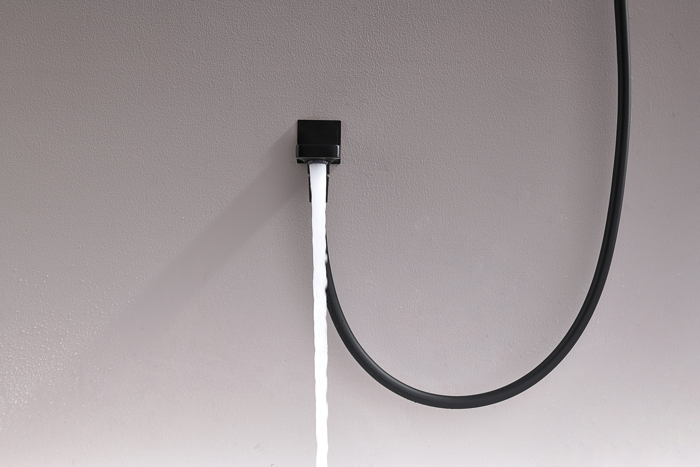 07165-C Смеситель встраиваемый для душа с 3-функ. (ЧЕРНЫЙ) GANZER (6/1шт)