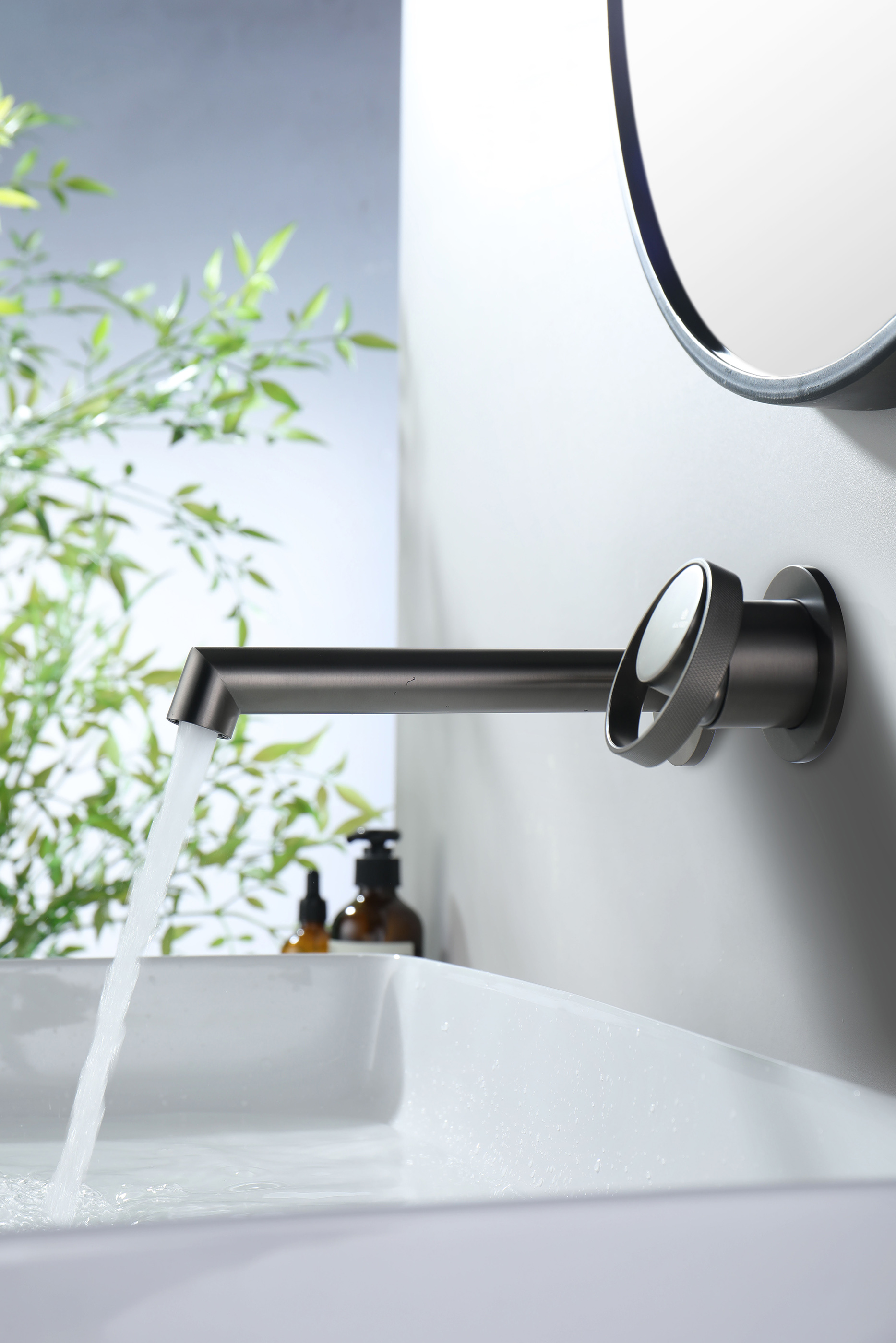 19144-Q Встроенный смес для рак. (ГРАФИТ) GANZER   (10/1шт)