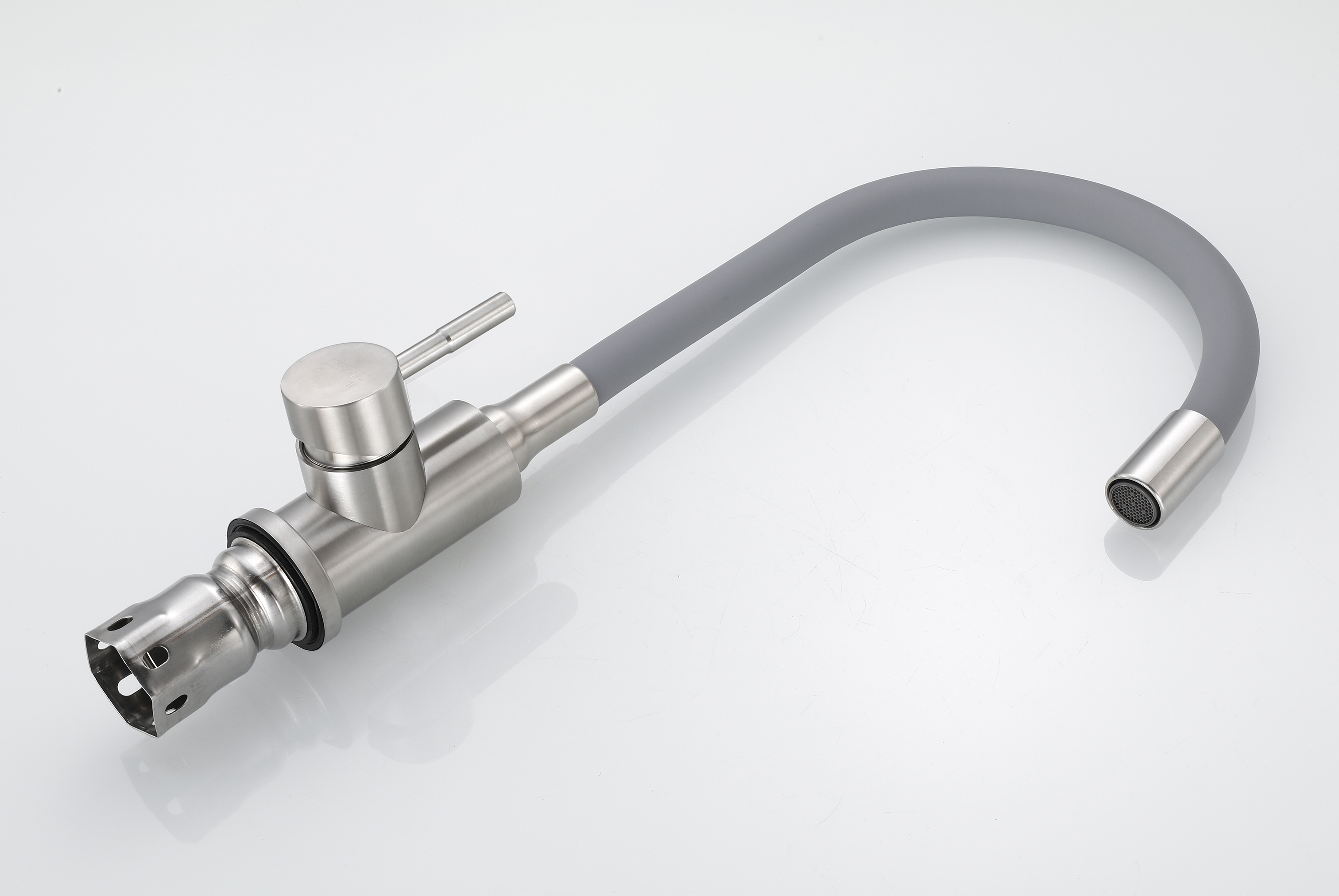 59304-GP Смес. из НЕРЖ. для кух. (САТИН с гиб. сер. изл.) HANSEN  (20/1шт)