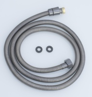 Шланг для душа 200см МЕЛ. ОПЛ.  (в кор., 360°,ГРАФИТ) ViEiR  (50/1шт)