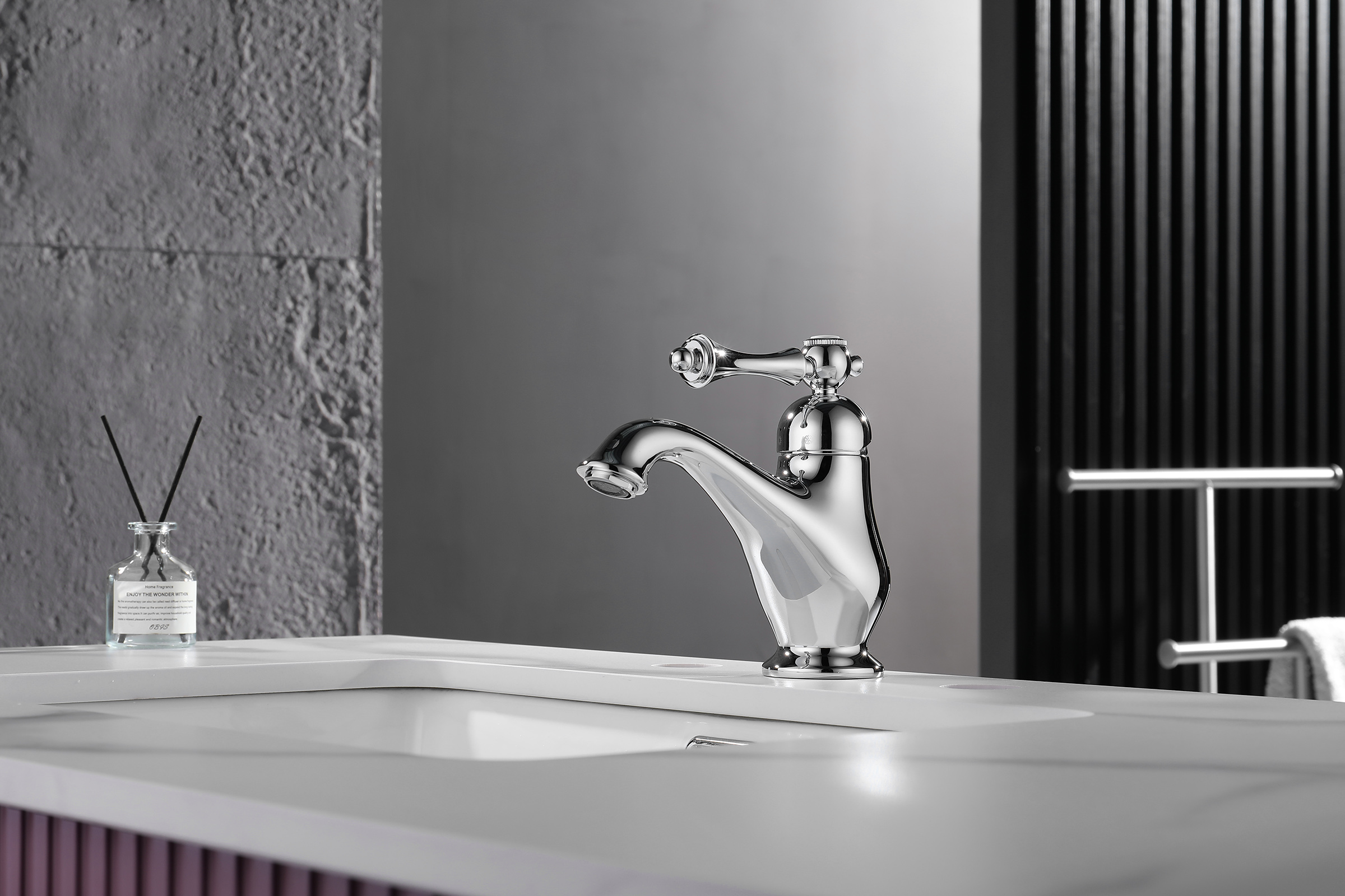 77111 Смеситель для умывальника (ХРОМ)  GANZER  (10/1шт)