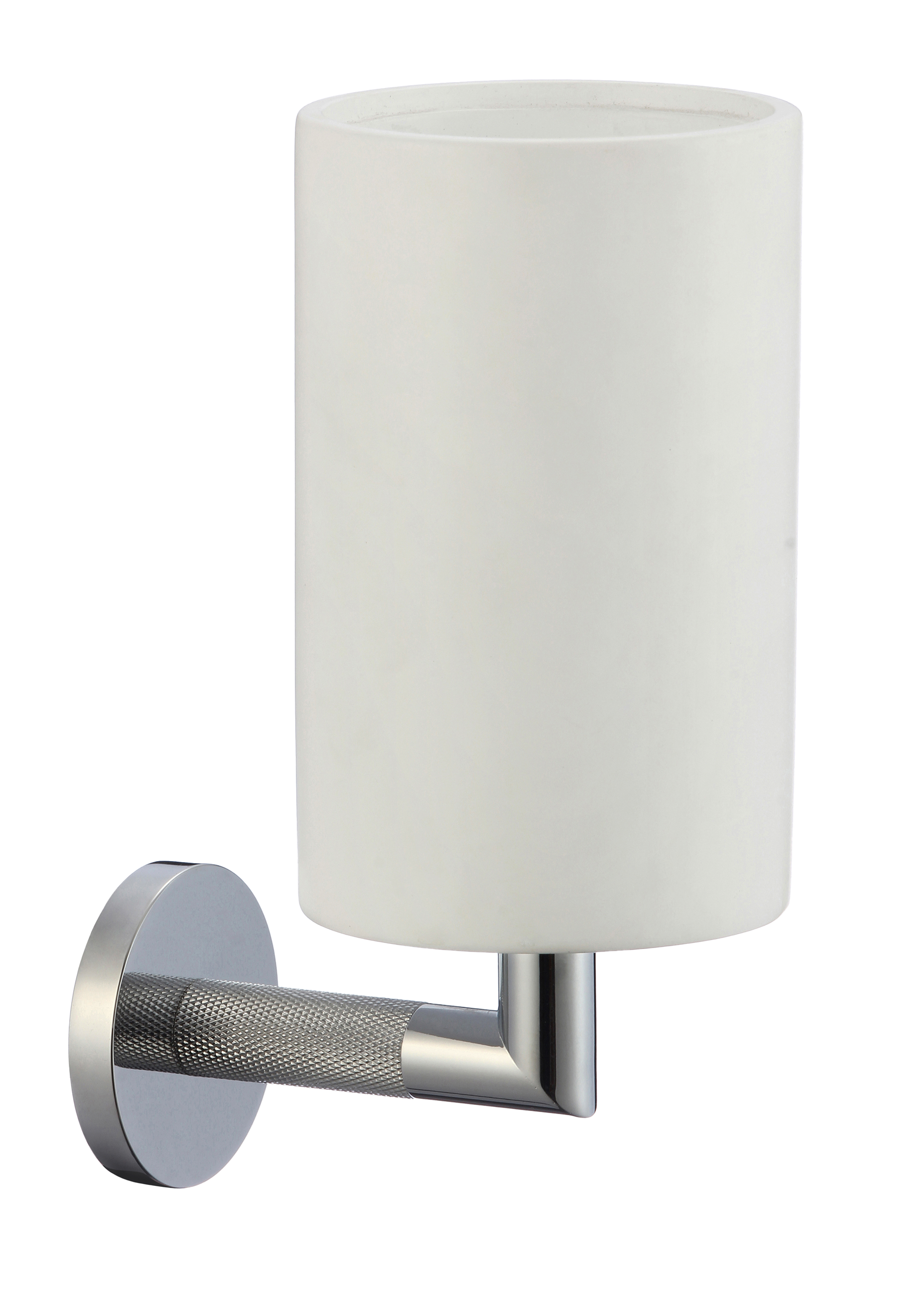 19560 Стакан кварил. для зубных щеток (ХРОМ) GANZER  (10/шт)