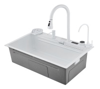 Мойка многофункциональная НЕРЖ (75х46мм) БЕЛЫЙ  САВОЛ