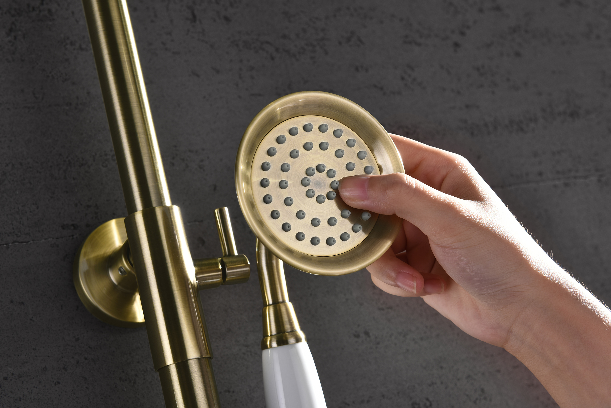 77161-D Душевая система (БРОНЗА) GANZER (4/1шт)