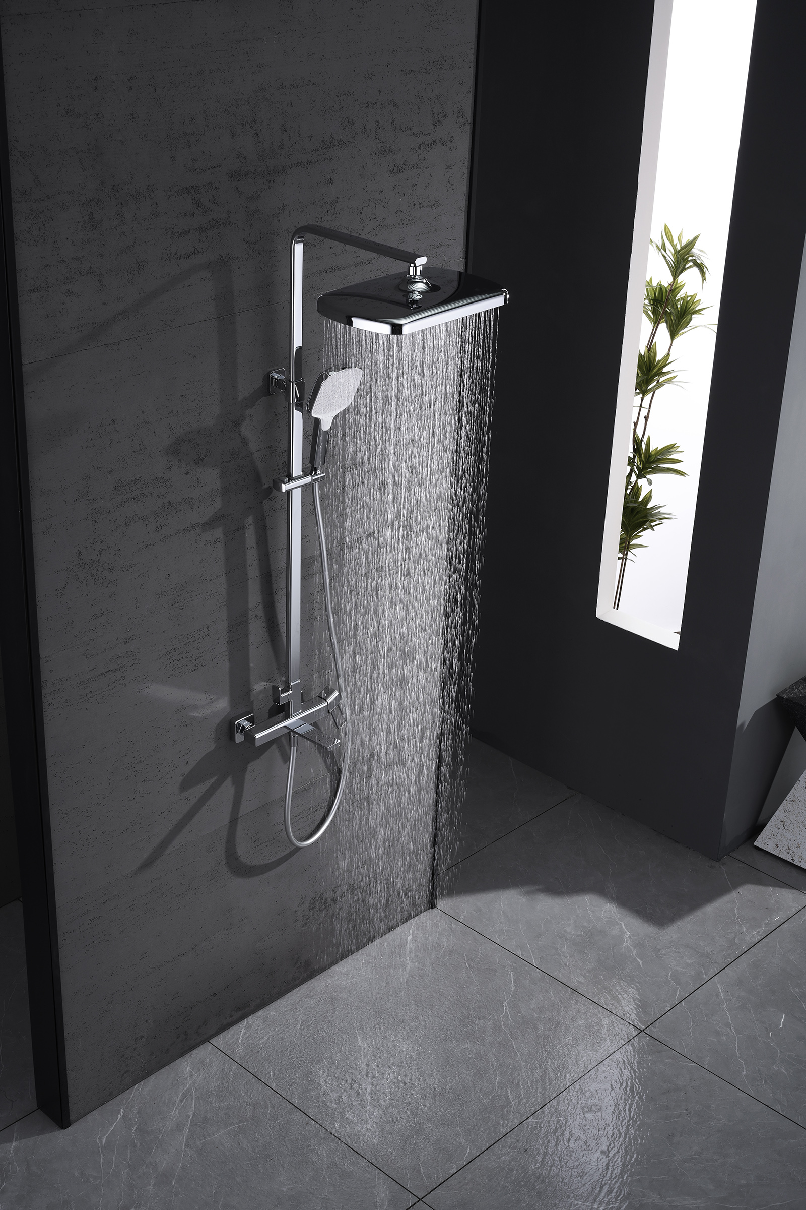 12163 Душевая система (ХРОМ) GANZER (5/1шт)