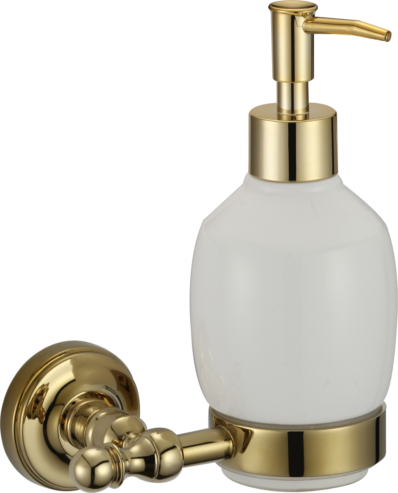 31021-E Дозатор жидкого мыла наст. (ЗОЛОТО) GANZER  (20/1шт)