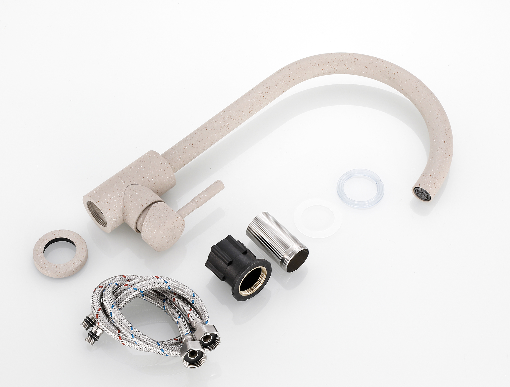 53304-B Смес. из НЕРЖ. для кух. (СВ. БЕЖ.) HANSEN  (20/1шт)