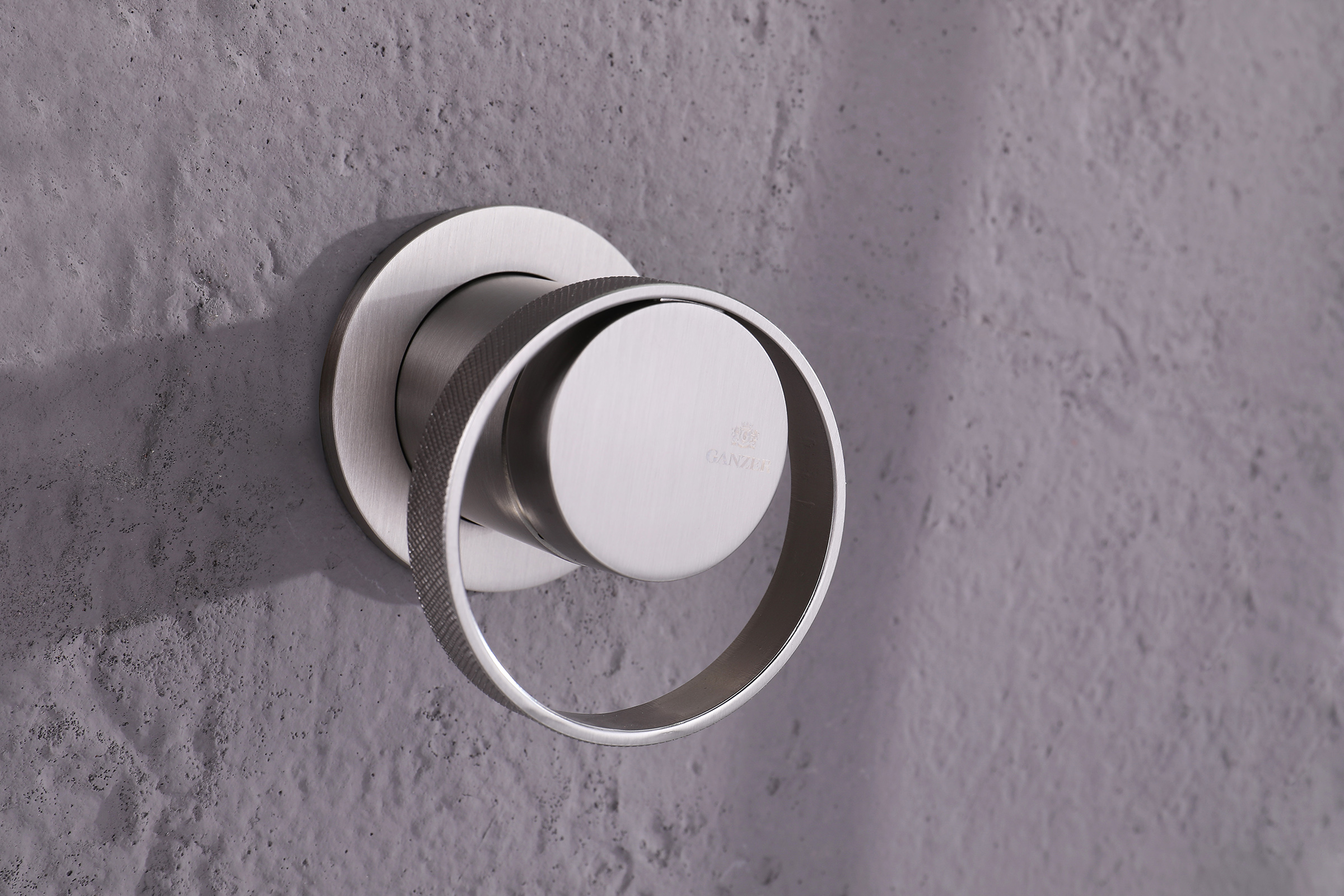 19165-G Смеситель встраиваемый для душа с 3-функ. (САТИН) GANZER (6/1шт)