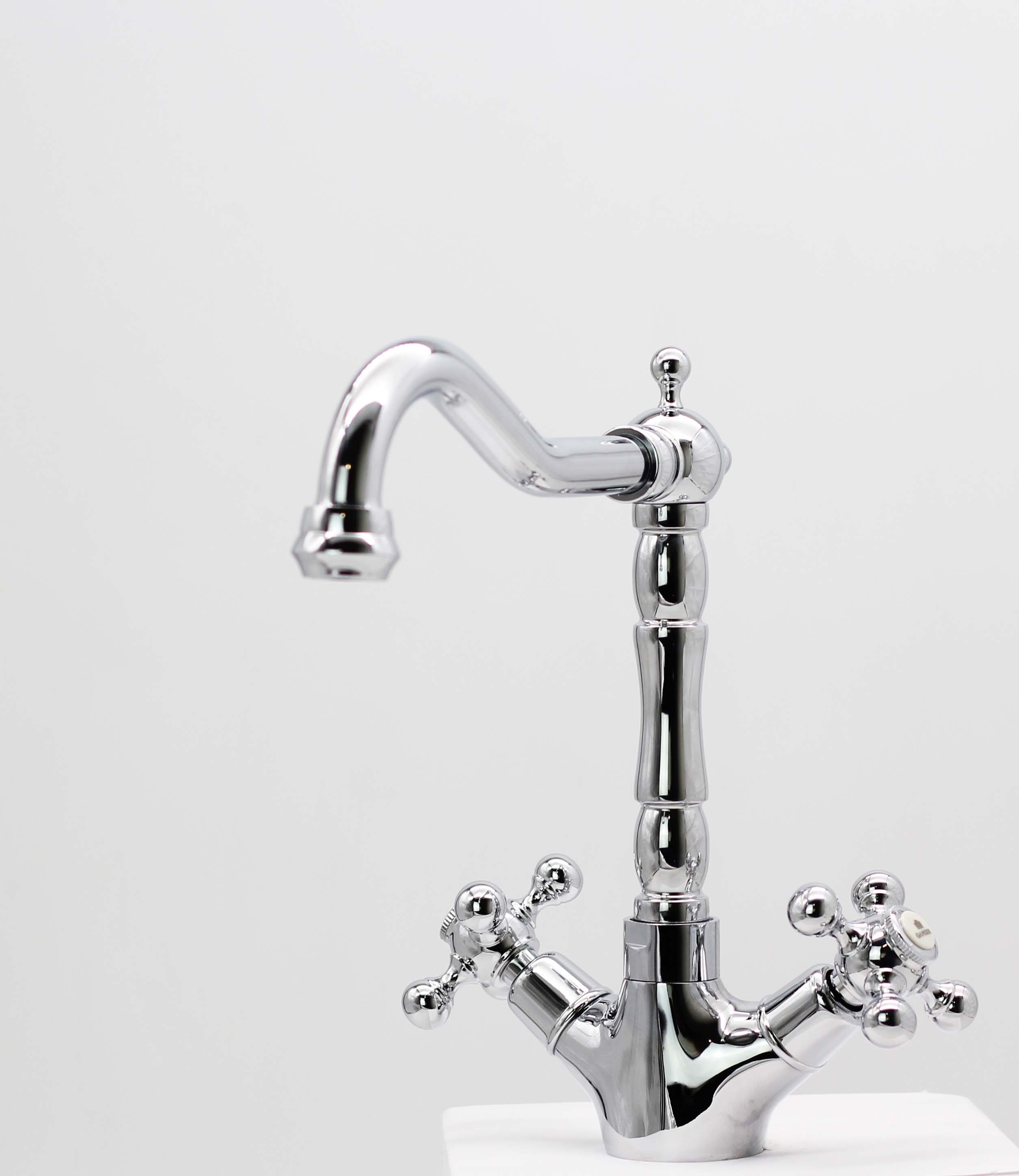 09122 Смеситель 2-ух ручный для кухни "GANZER"  (10/1шт)