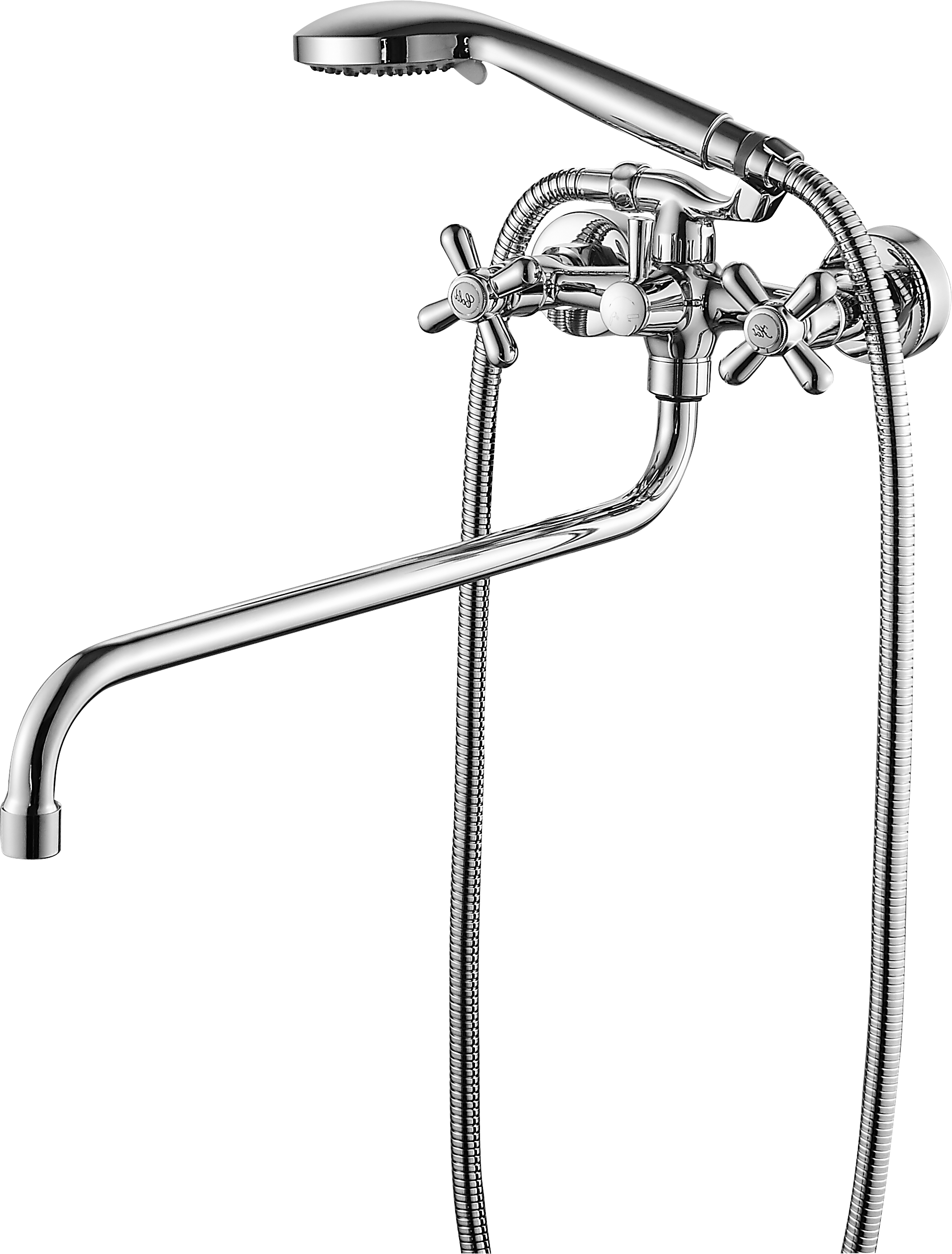 13041 Смеситель двухвент для ванны "GANZER"  (10/1шт)