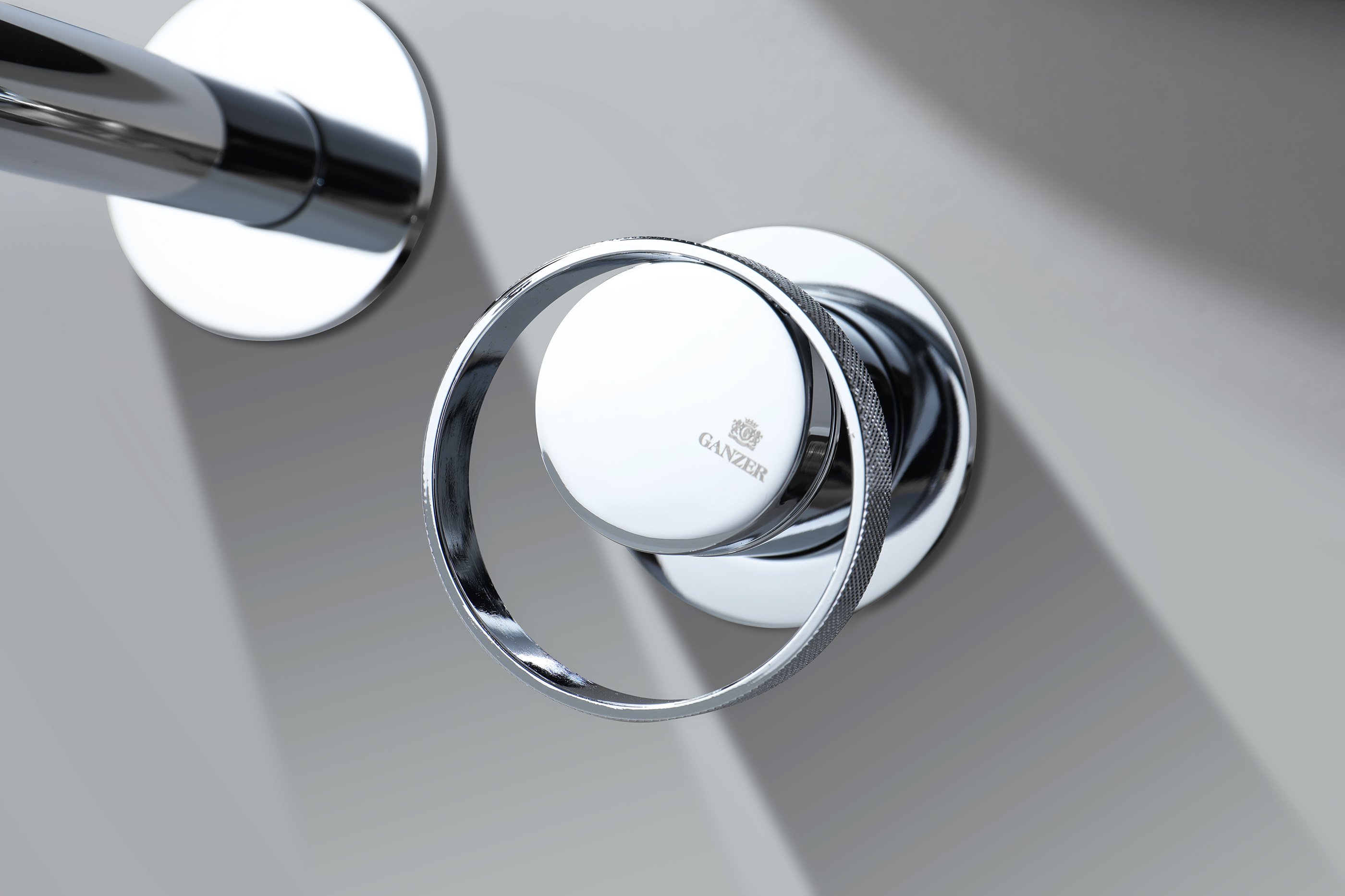 19144 Встроенный смес для рак. (ХРОМ) GANZER  (10/1шт)