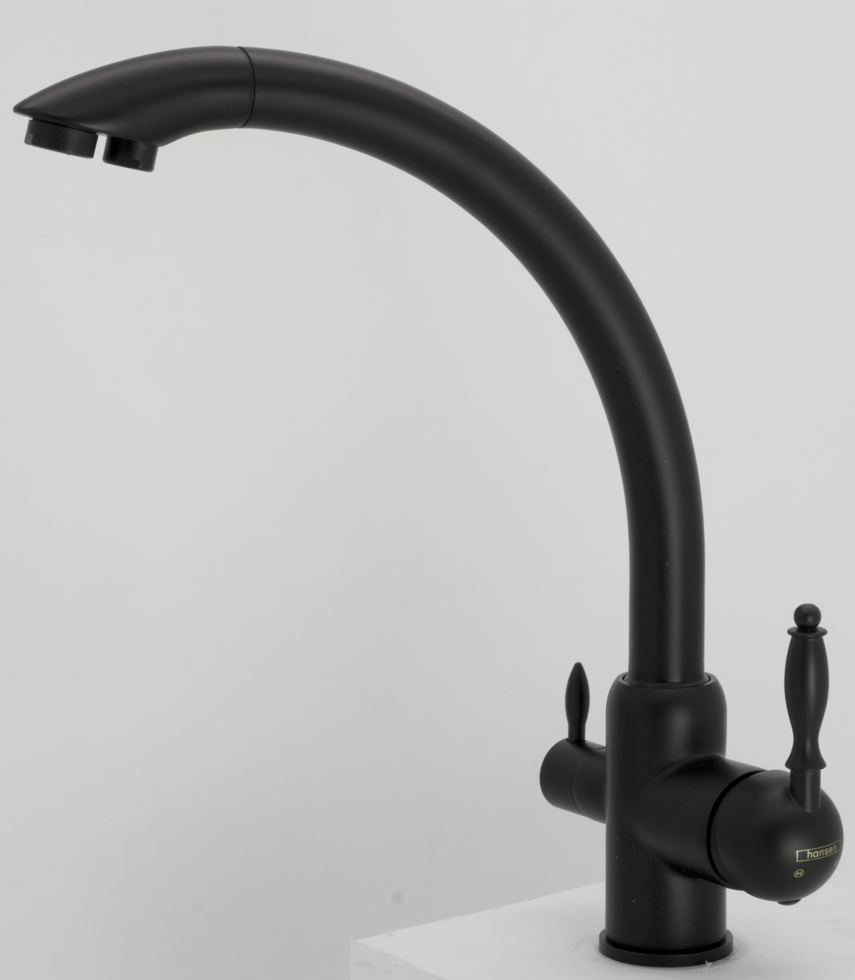 15083-C Смеситель  под. фильт (ЧЕРНЫЙ) HANSEN  (10/1шт)