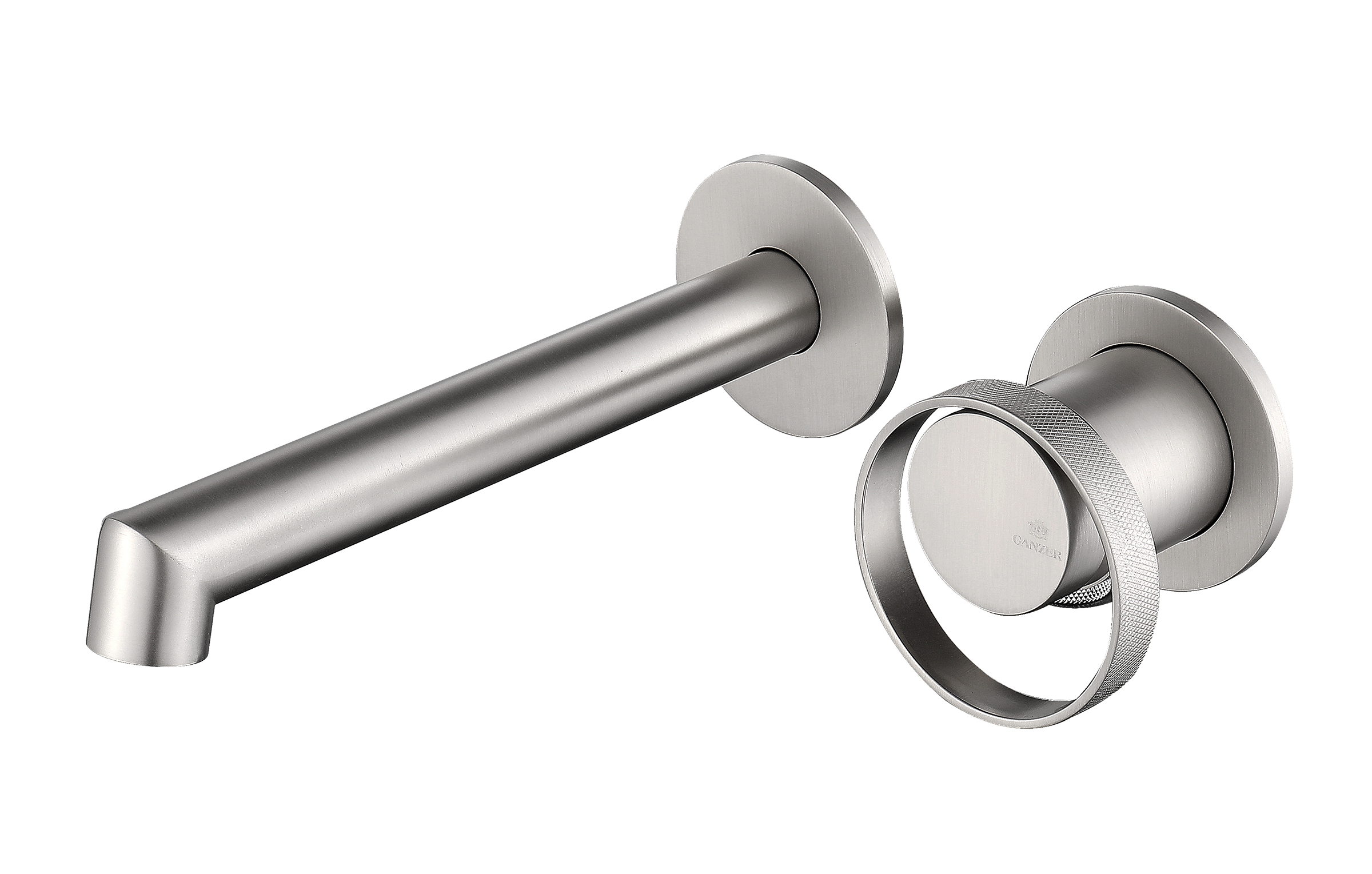 19144-G Встроенный смес для рак. (САТИН) GANZER  (10/1шт)