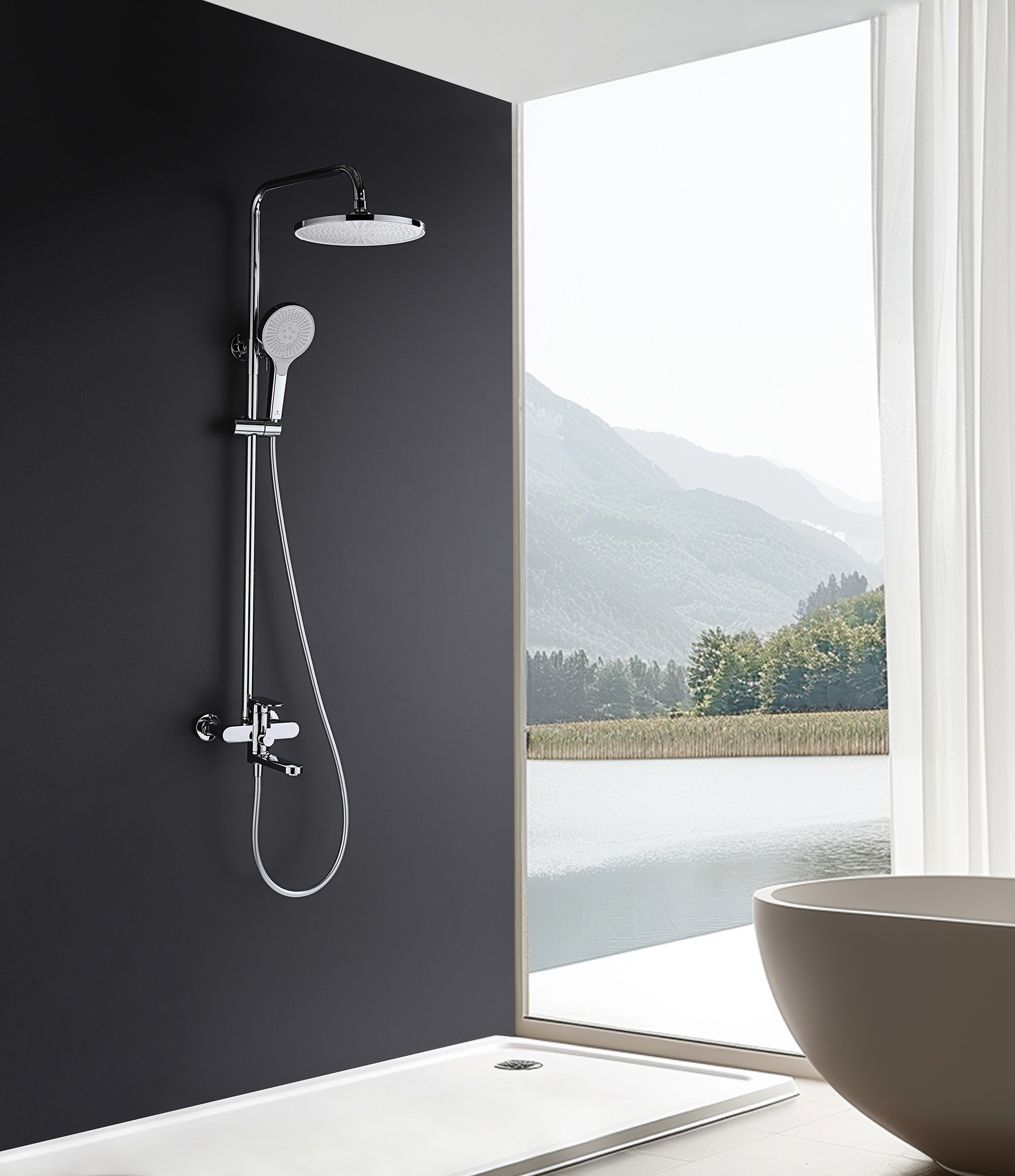 06161 Душевая система (ХРОМ) GANZER (4/1шт)