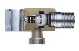 Выход/держ/клапан (квадратный, ХРОМ) GANZER